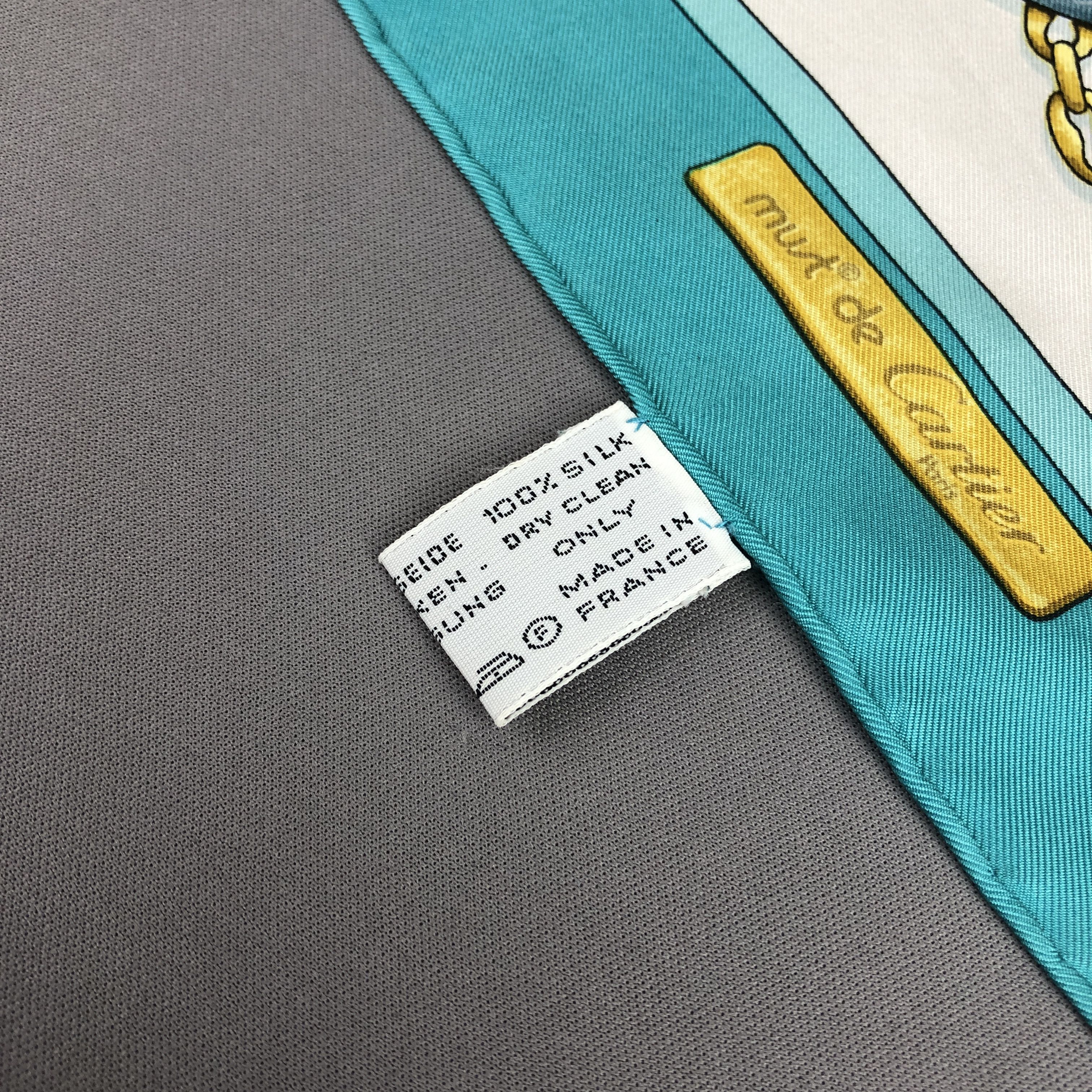Cartier × Vintage Vintage Cartier SILK Scarf Twill Stole Wraps Scarves Size ONE SIZE - 18 Thumbnail