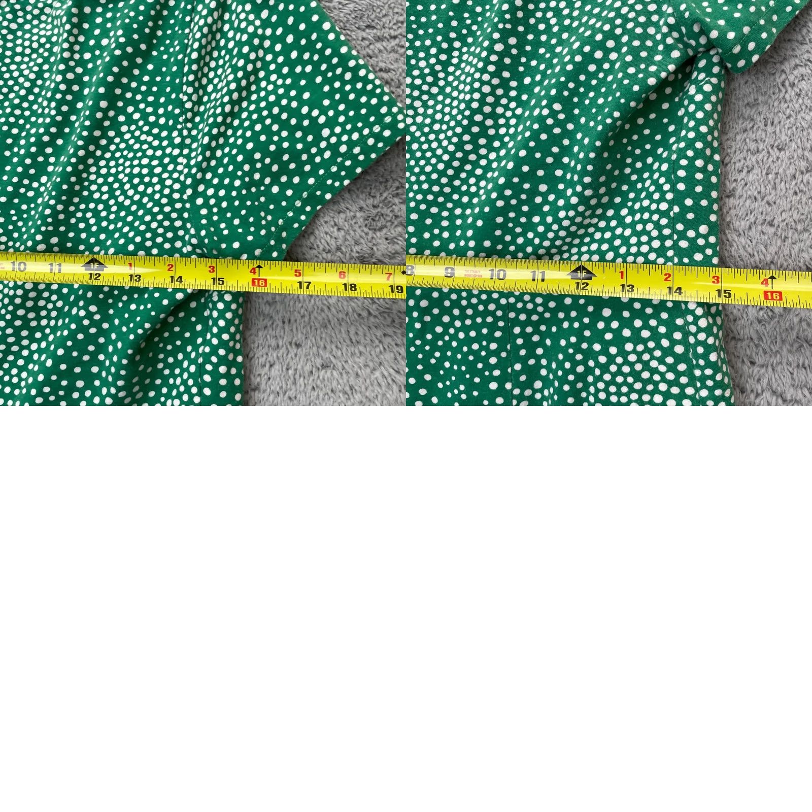 Boden Boden Dress Womens 10 Green Amelie Polka Dot Cotton Pleated Stretch Classic Polka Dot Shirt Dress Sleeves Short Green Womens 10 Casual Party/Cocktail Size L / US 10 / IT 46 - 8 Thumbnail