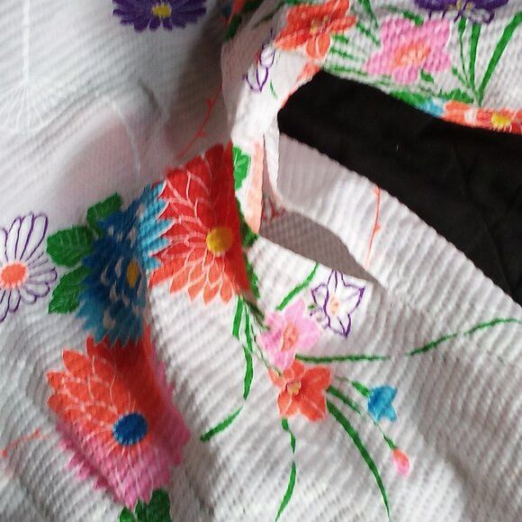 Vintage Vintage Neon Floral Robe Kimono Size M / US 6-8 / IT 42-44 - 4 Thumbnail