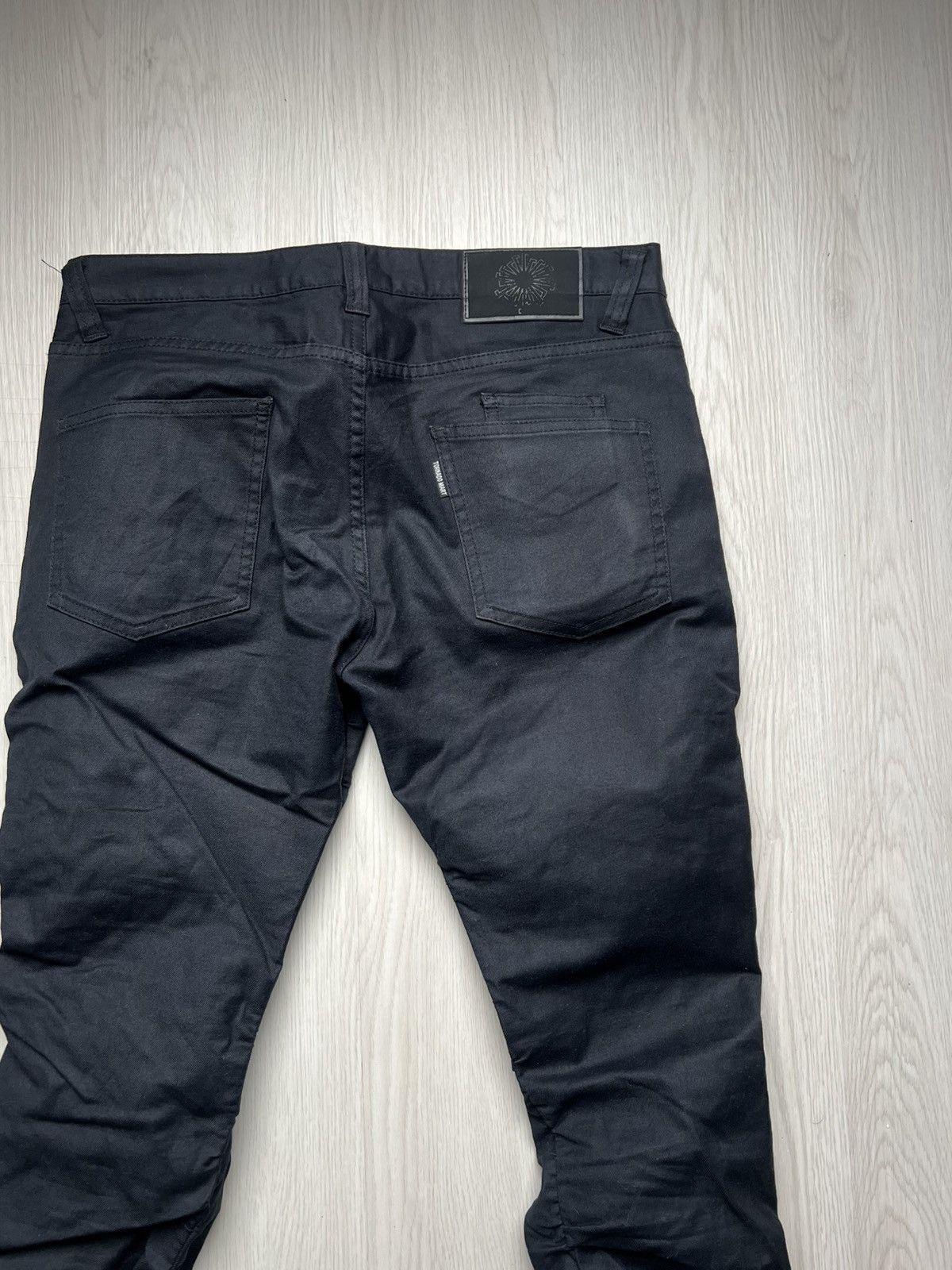 Tornado Mart Tornado Mart Wrinkled Extra Long Boot Cut Pants Size US 31 - 4 Thumbnail
