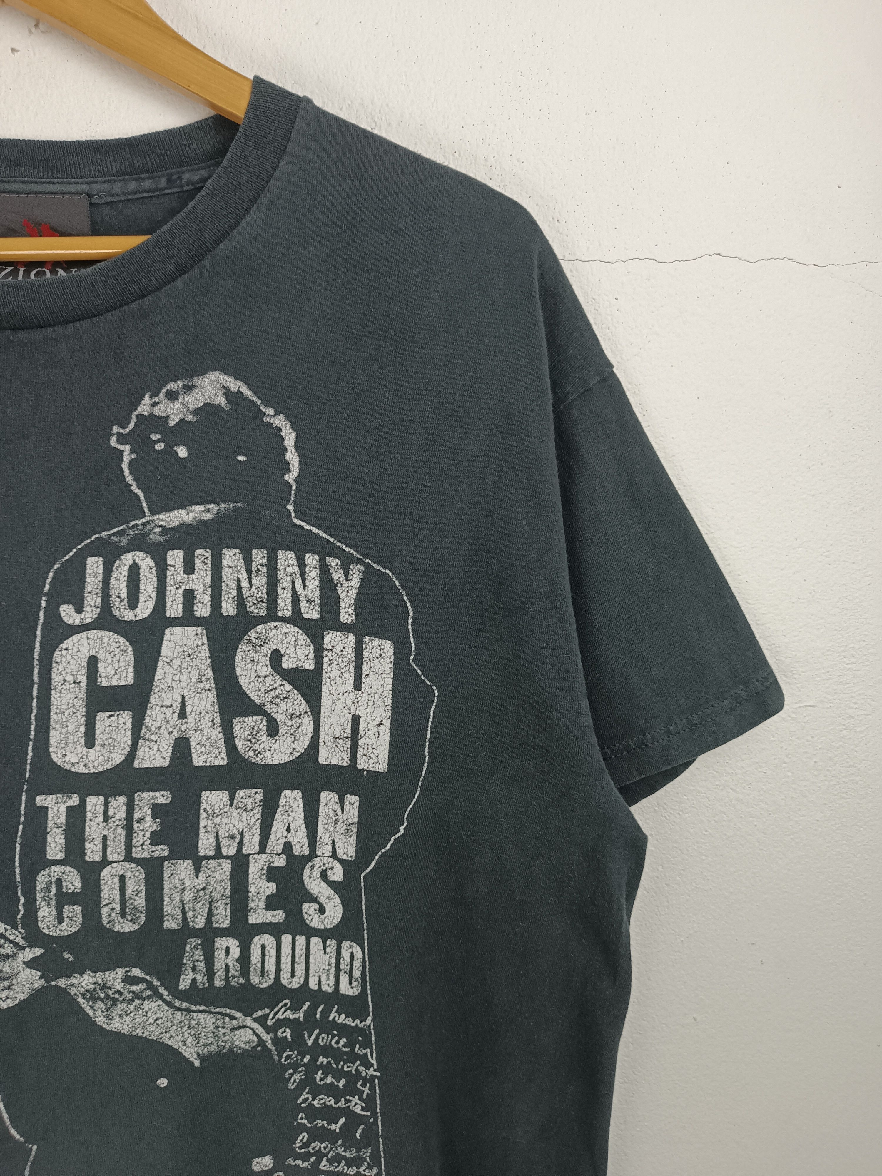 Vintage VINTAGE Y2K FADED JOHNNY CASH TEE BOB DYLAN ELVIS FLEETWOOD Size US L / EU 52-54 / 3 - 5 Thumbnail
