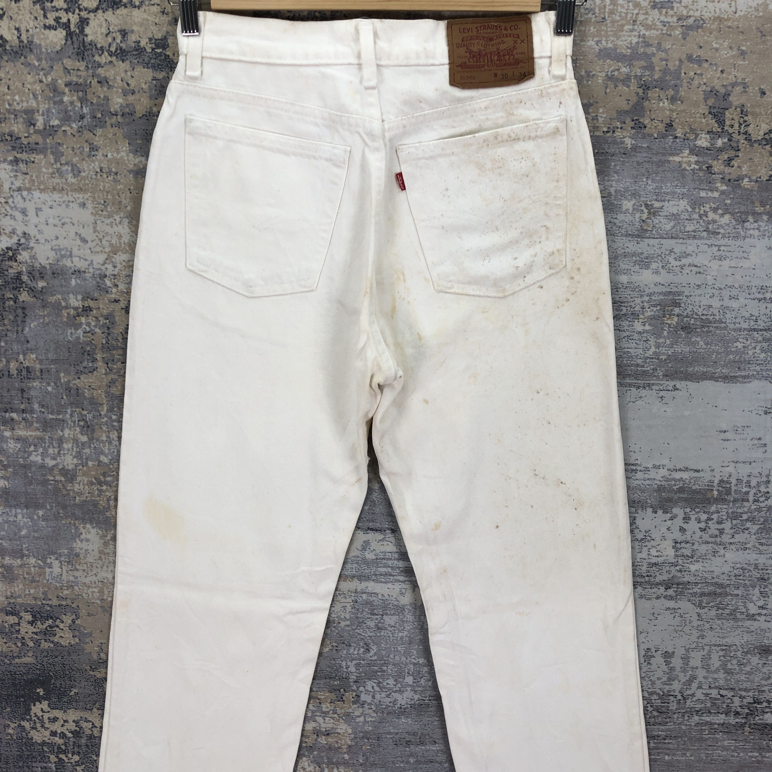 Levi's Vintage 90's Levis Off White Jeans Levi's 510 Denim Size 26" / US 2 / IT 38 - 4 Thumbnail