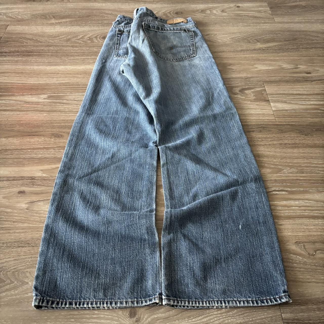 Calvin Klein Crazy Vintage Y2K/2000s Grunge Faded Calvin Klein Distressed Bootcut Denim Jeans! 36x32 Size US 36 / EU 52 - 4 Thumbnail