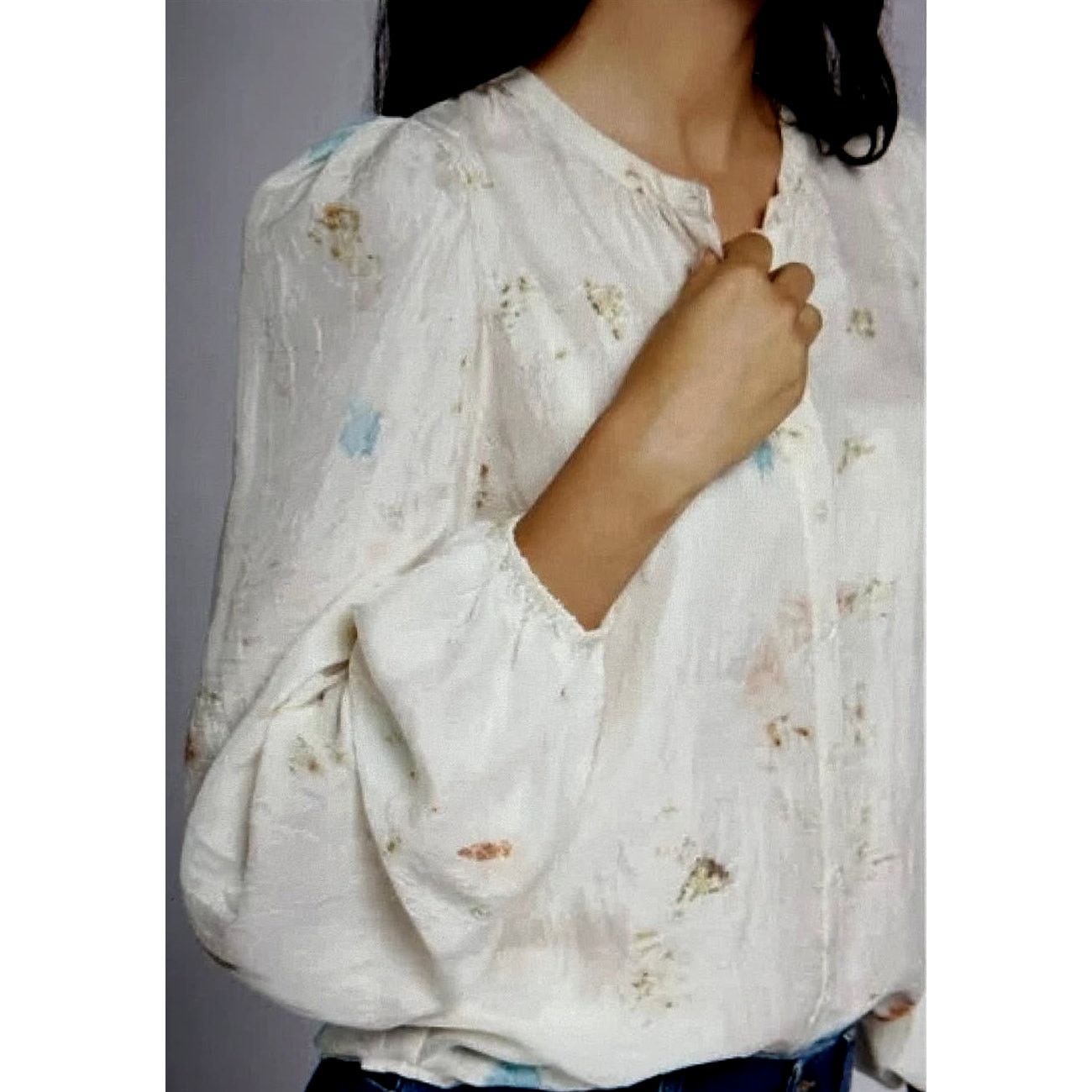 Other Current Elliott The Settler 100% Silk Top Rose Steam Multi M Size M / US 6-8 / IT 42-44 - 5 Thumbnail