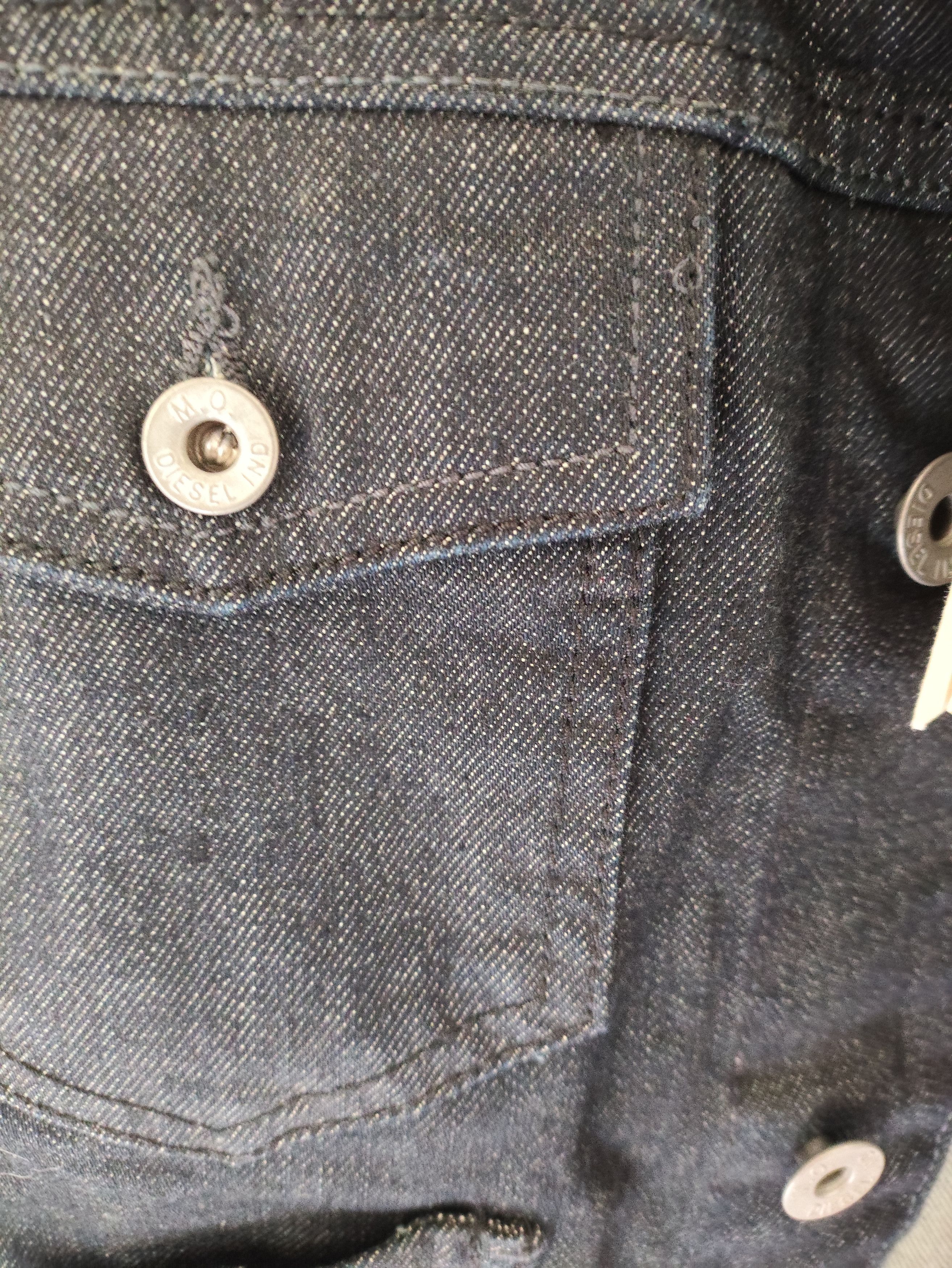 Diesel Black Denim Jacket Diesel Size L / US 10 / IT 46 - 3 Thumbnail
