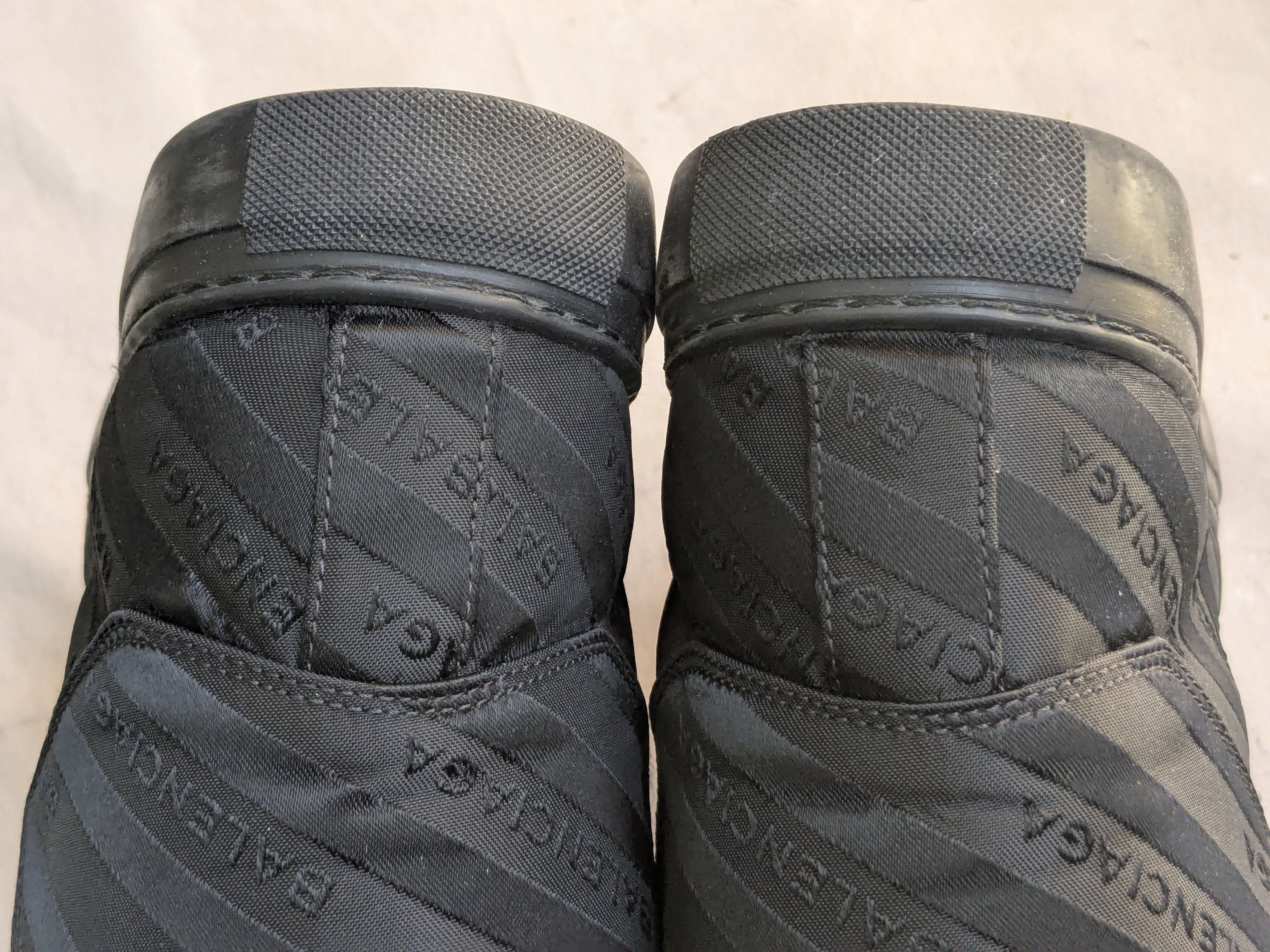 Balenciaga Balenciaga Arena Black 12 Leather High Tops Sneakers Size US 12 / EU 45 - 13 Thumbnail