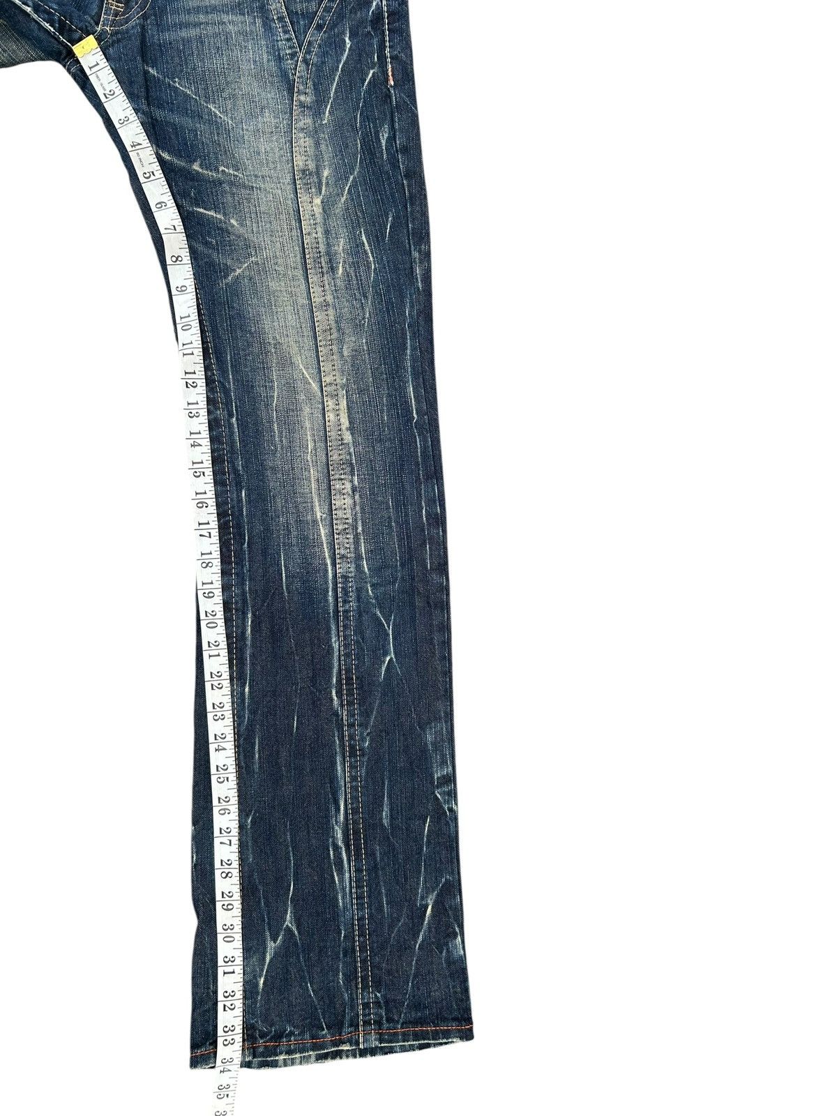 Kapital Flare Japanese Brand Three Stones Throw Denim Jeans Size US 32 / EU 48 - 15 Thumbnail