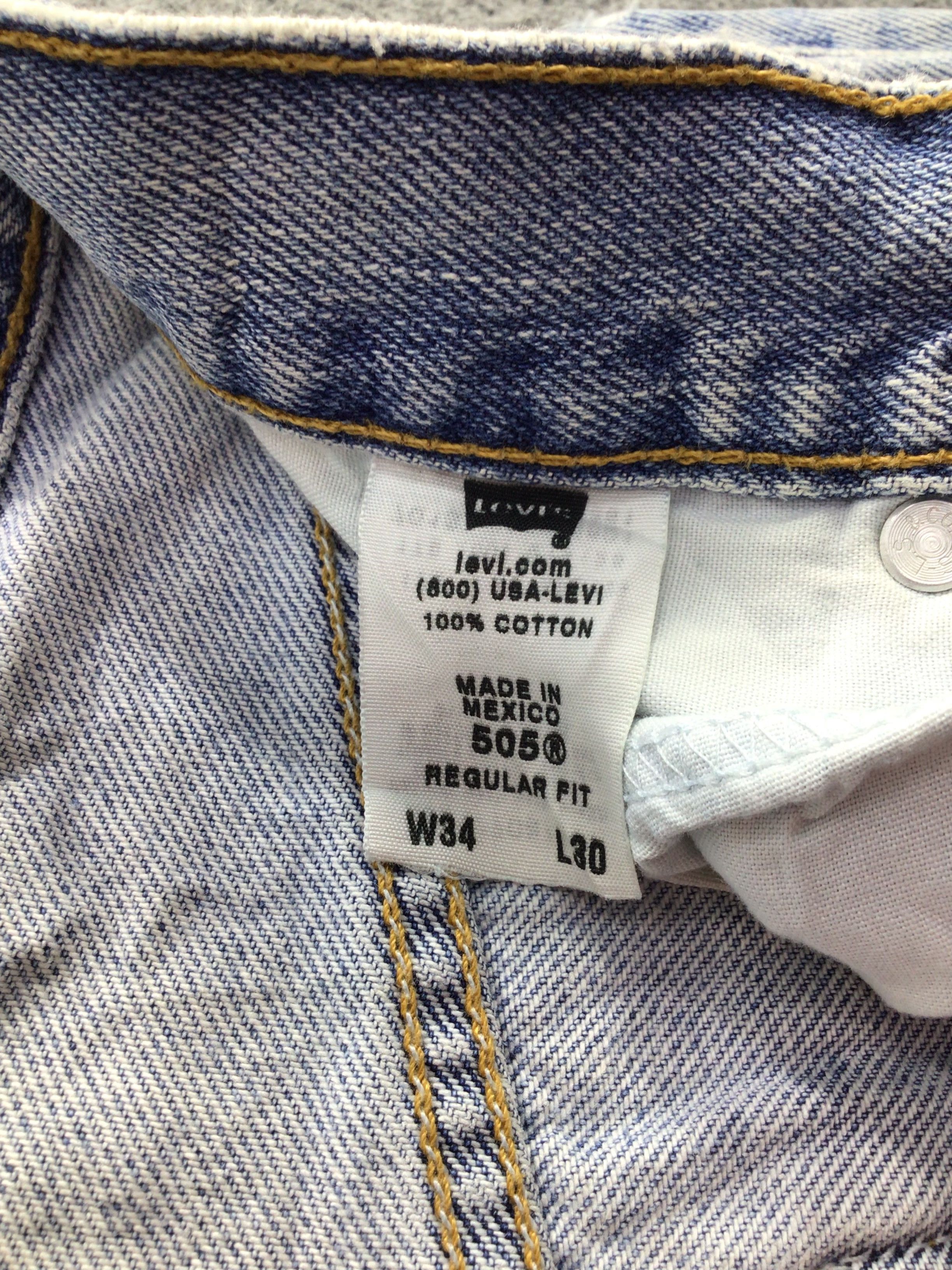 Levi's Vintage Levis 505 Jeans-J898 Size US 33 - 10 Thumbnail