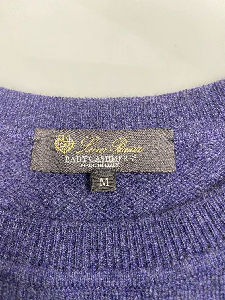Loro Piana LORO PIANA Baby cashmere sweater shawl sweater Size M / US 6-8 / IT 42-44 - 8 Thumbnail