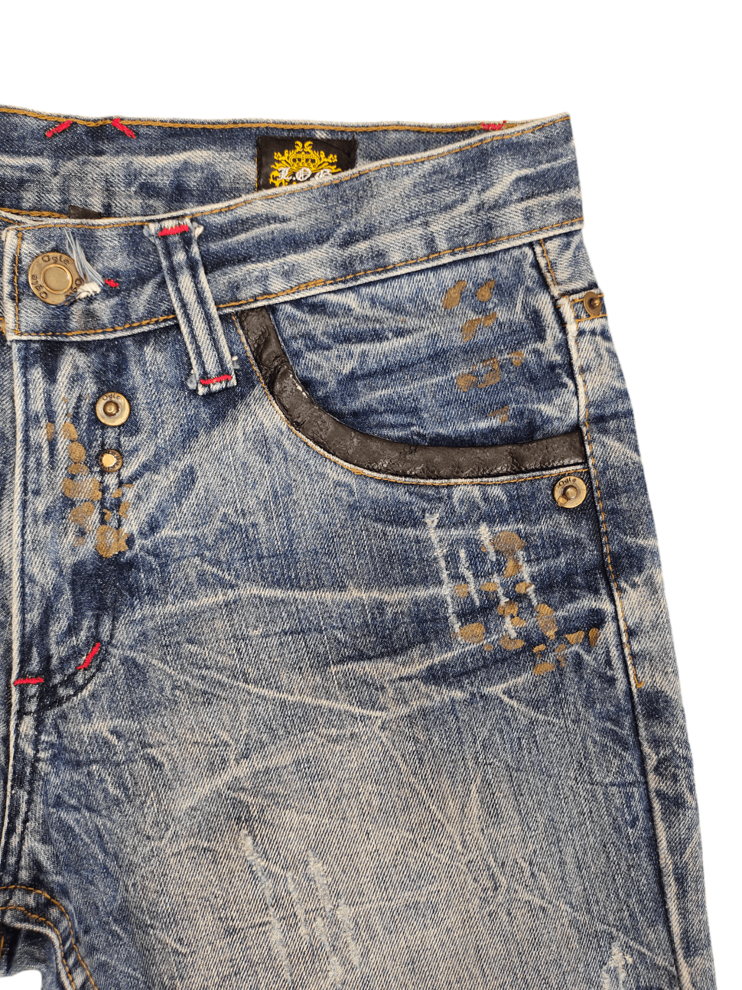 Hysteric Glamour Flare Jeans Legend Of Glamour Studded Distress Denim Bootcut Size US 30 / EU 46 - 6 Thumbnail