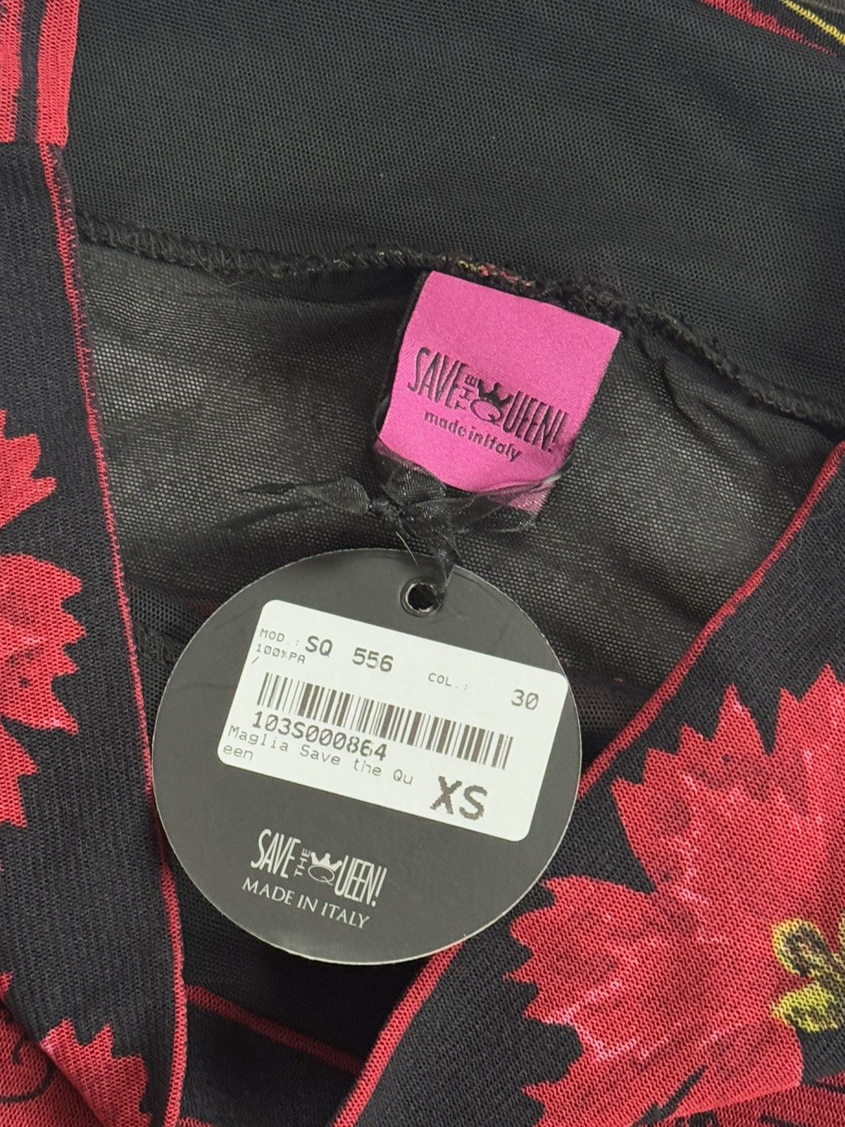 Jean Paul Gaultier NEW Save The Queen XS Maglia mesh blouse shirt top big logo Size XS / US 0-2 / IT 36-38 - 10 Thumbnail