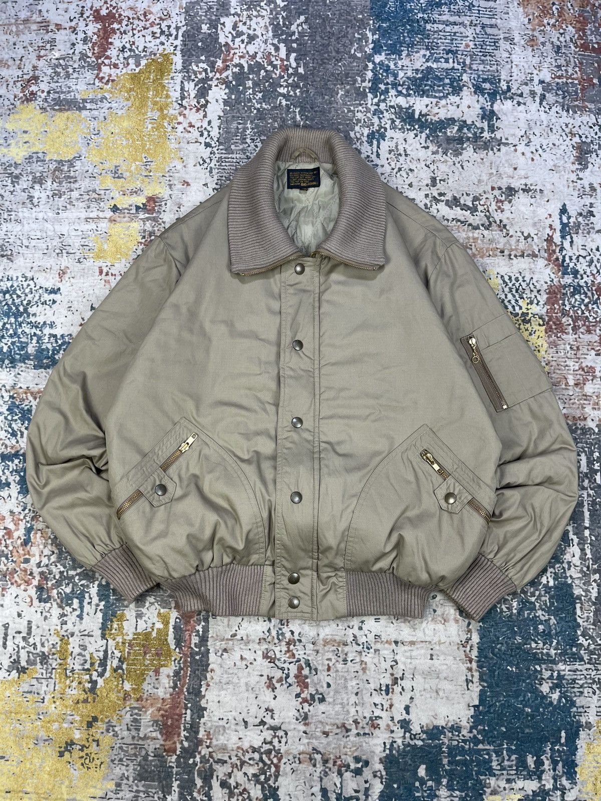 Big John Vtg Big-John Type Military Flying Bomber Jackets Size US M / EU 48-50 / 2 - 1 Thumbnail