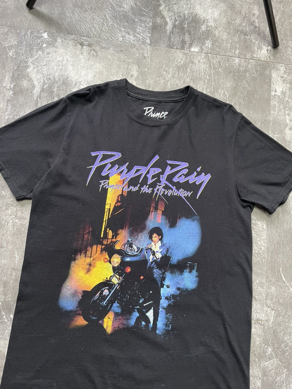 Band Tees Prince Purple Rain Movie Promo Graphic T-Shirt Black S Size US S / EU 44-46 / 1 - 2 Thumbnail