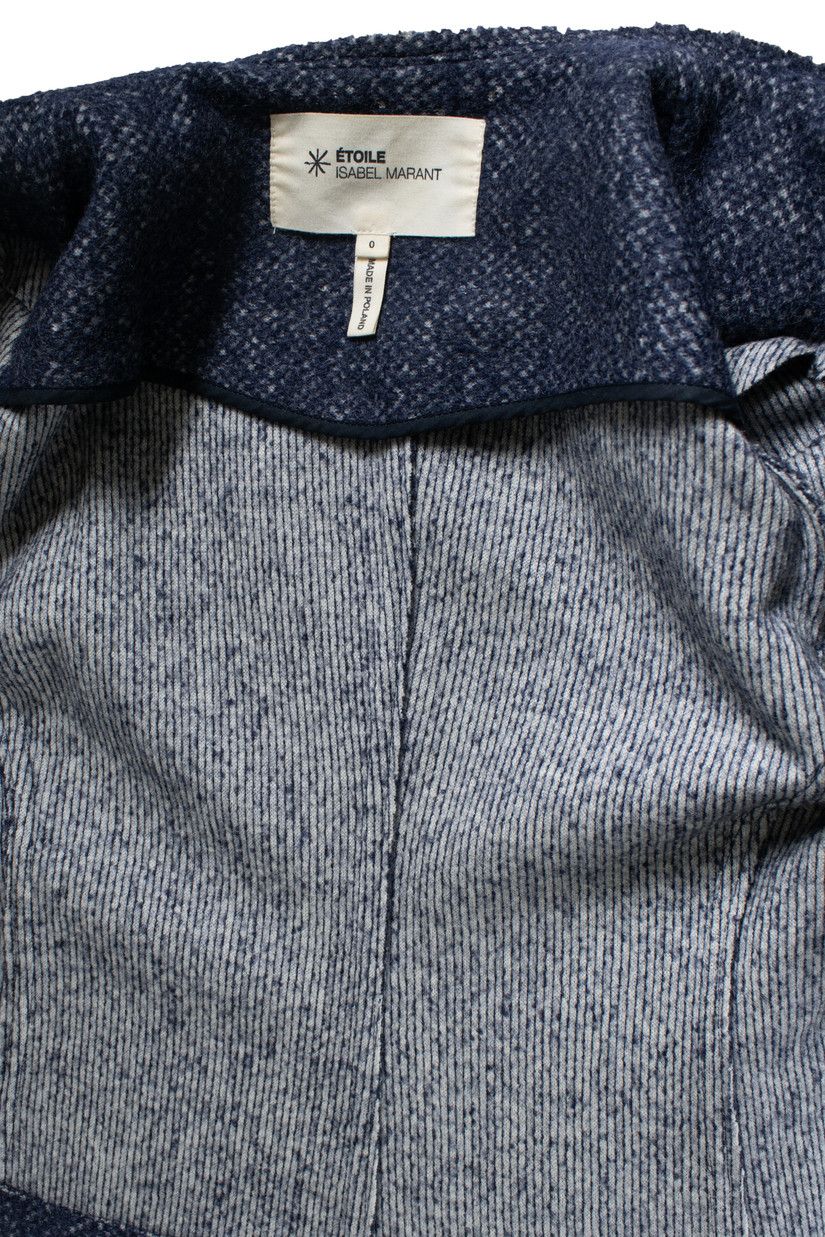 Isabel Marant Etoile Isabel Marant Etoile, blue tweed jacket with zipper Size XS / US 0-2 / IT 36-38 - 7 Thumbnail