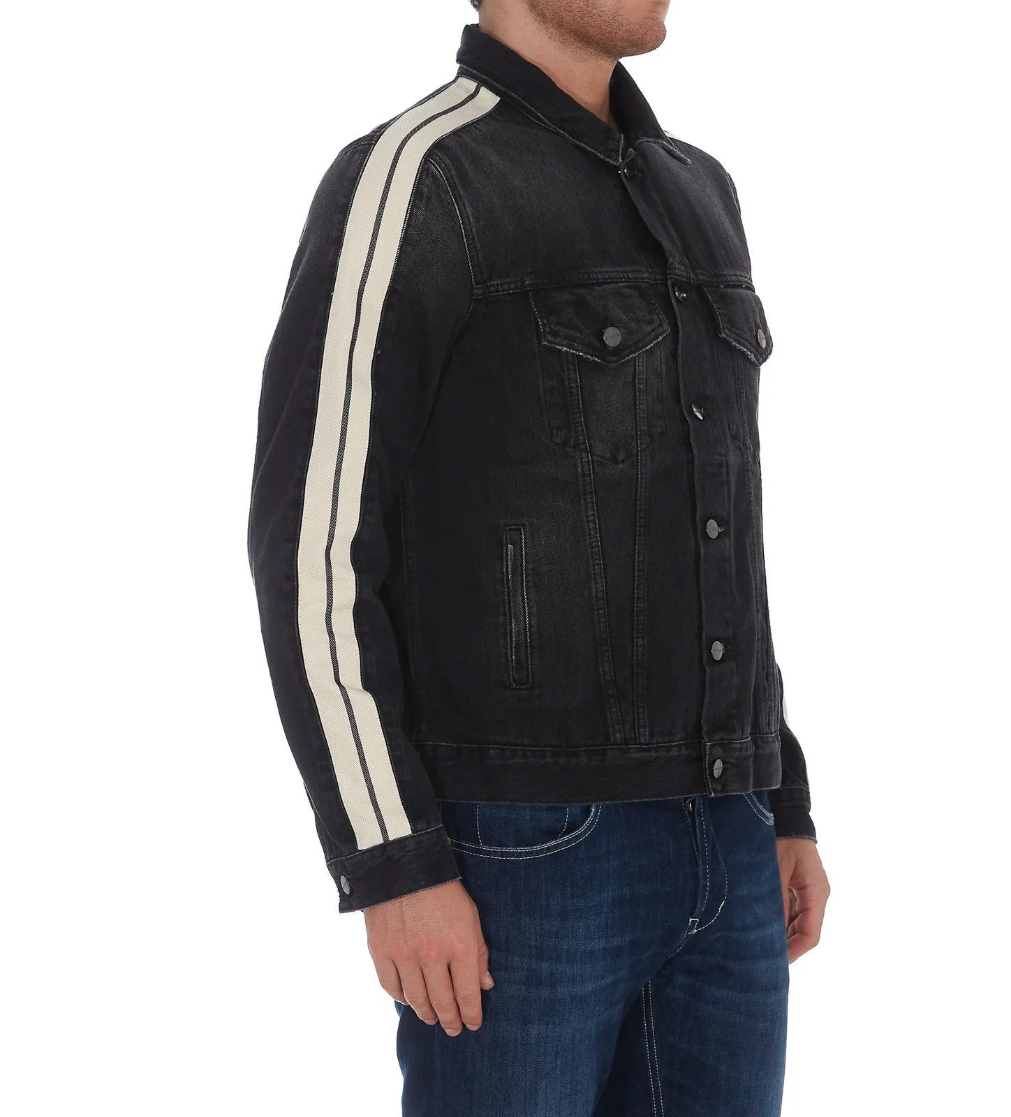 Palm Angels o1y0325 Denim Jacket in Black Size US L / EU 52-54 / 3 - 5 Thumbnail