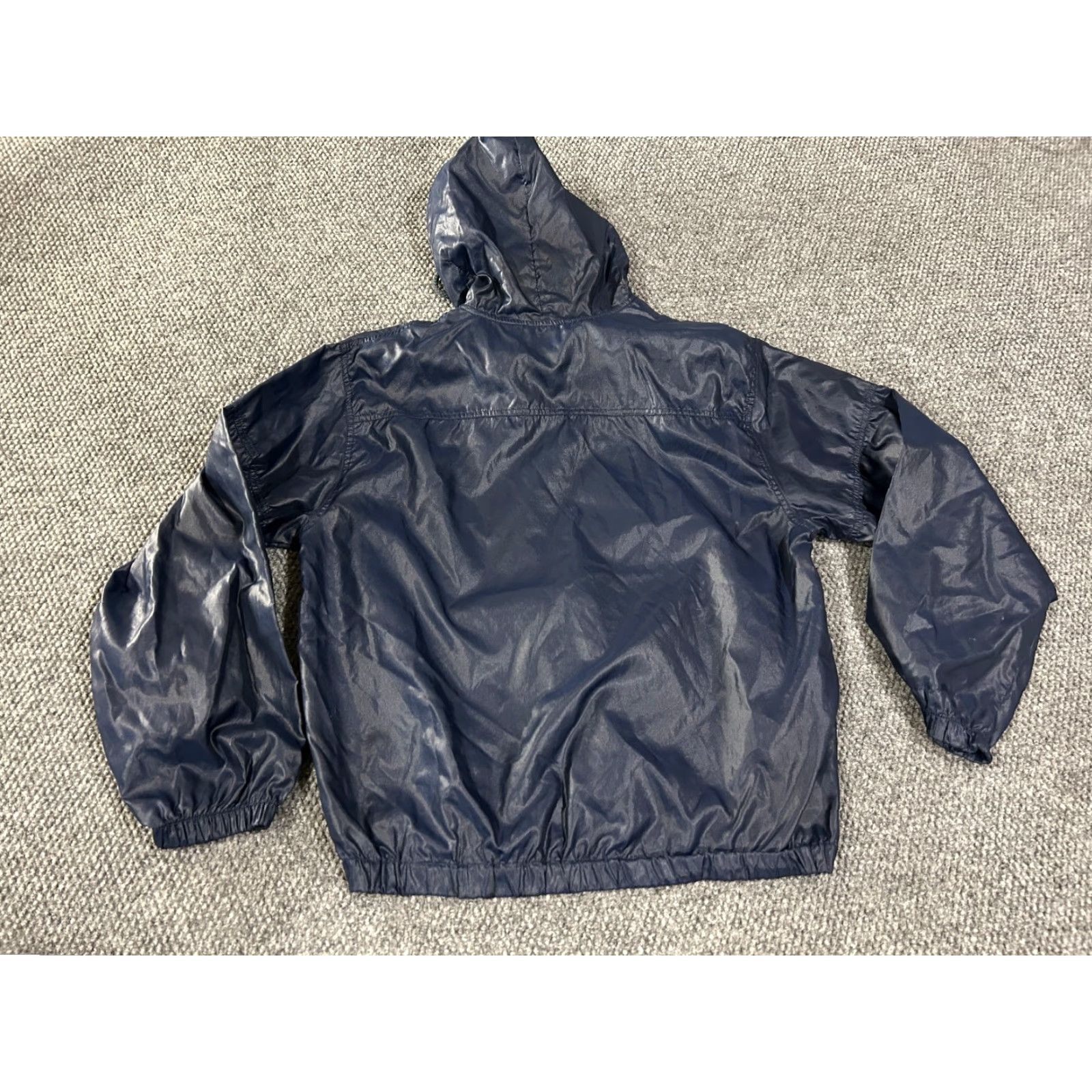 Izod VINTAGE IZOD Windbreaker Jacket Mens M Blue Lightweight Hooded Mid-Length Casual, 90s Style, Classic, Nylon, Zip, Regular Fit Size US M / EU 48-50 / 2 - 6 Thumbnail