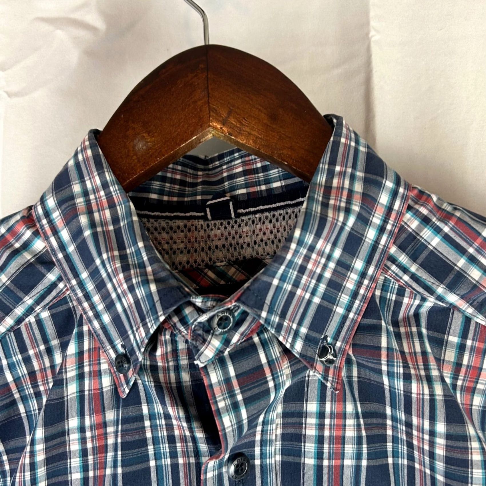 Ariat Ariat Pro Series Mens Medium Plaid Long Sleeve Button-Down Shirt Blue Red Size US M / EU 48-50 / 2 - 3 Thumbnail