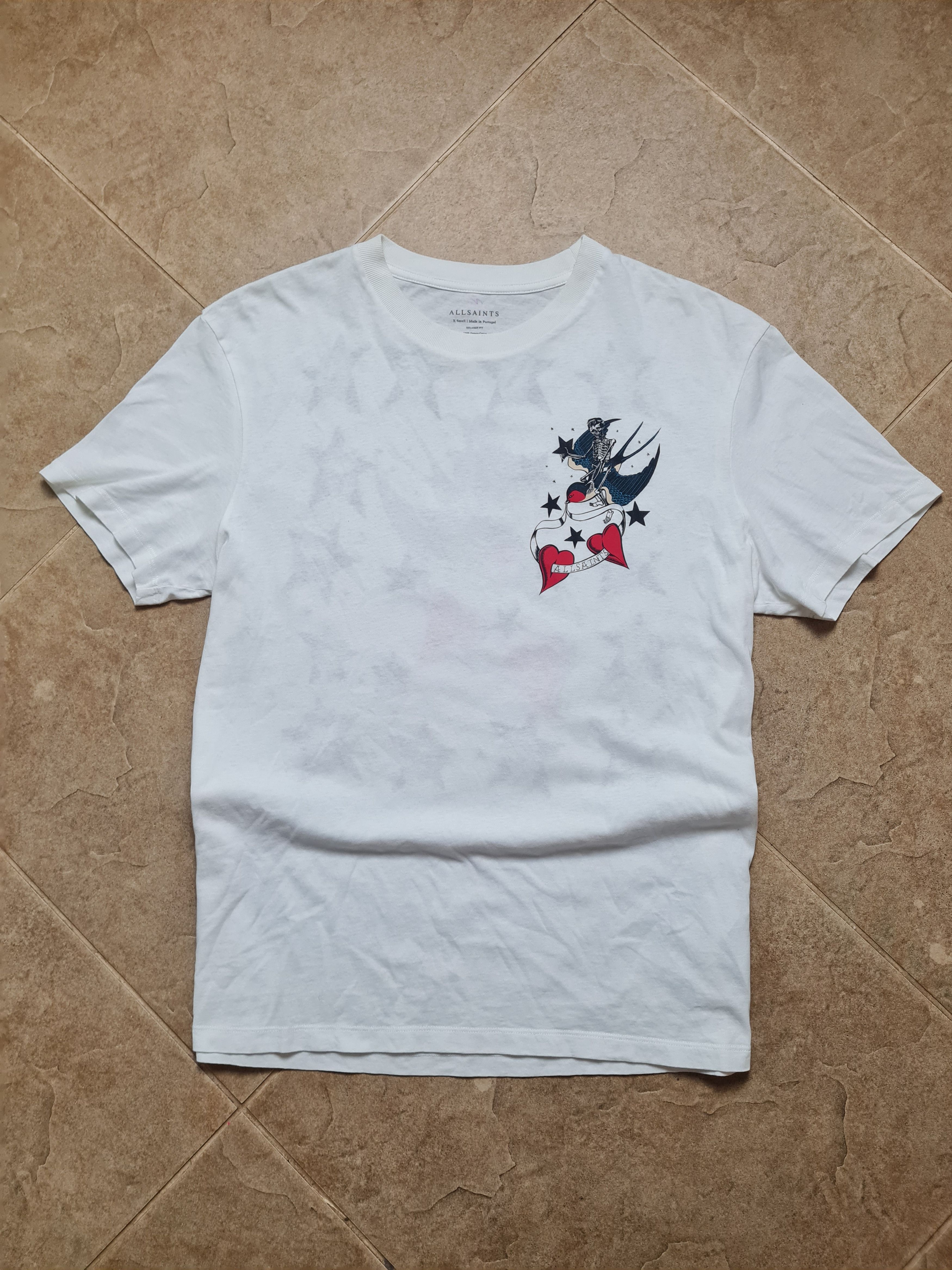 Allsaints Mens T-shirt AllSaints PILOT SS CREW OPTIC WHITE Organic Size US S / EU 44-46 / 1 - 5 Thumbnail