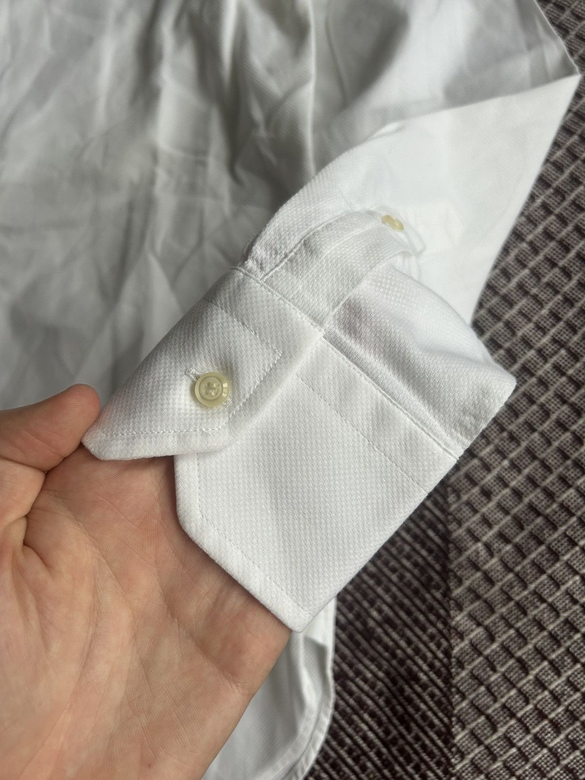 Boggi Boggi Milano White Shirt Mens Regular Fit Solid Style Size M Size US M / EU 48-50 / 2 - 5 Thumbnail