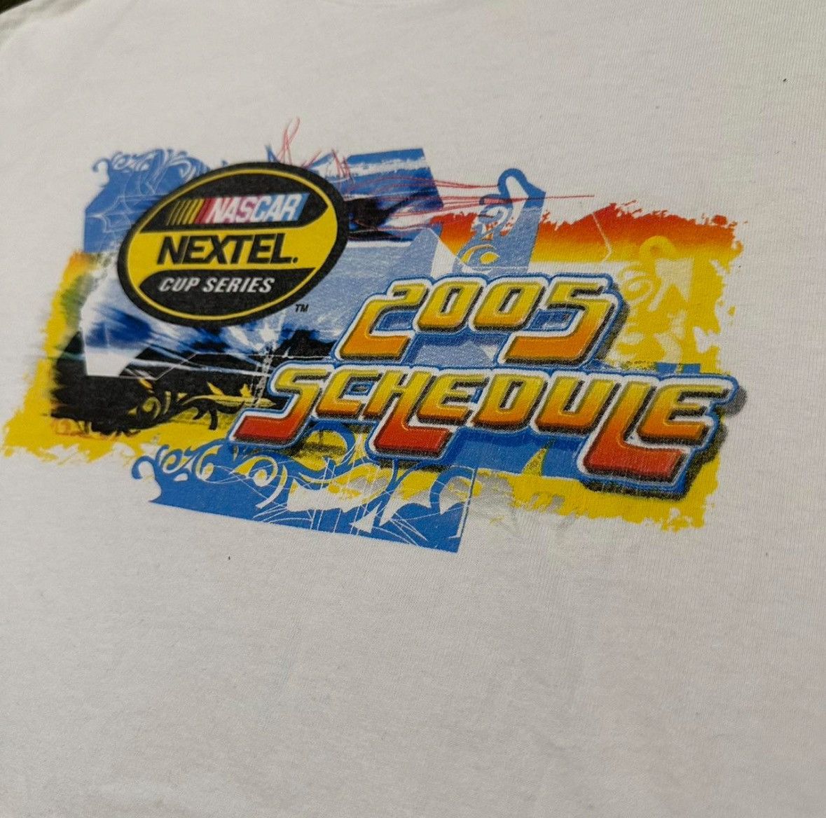 NASCAR White Vintage NASCAR 2005 tshirt Size US XL / EU 56 / 4 - 2 Thumbnail