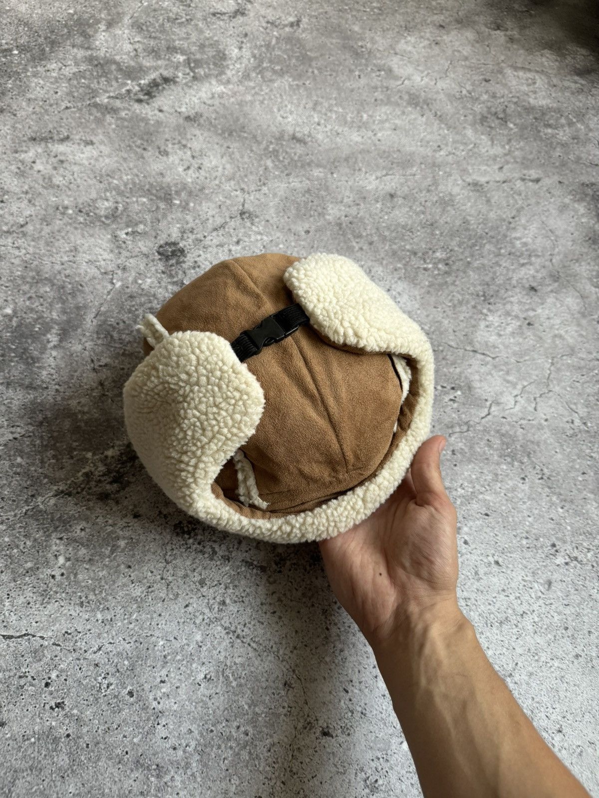 Japanese Brand × Vintage Vintage Y2K fleece brown hat Japanese style Size ONE SIZE - 7 Thumbnail