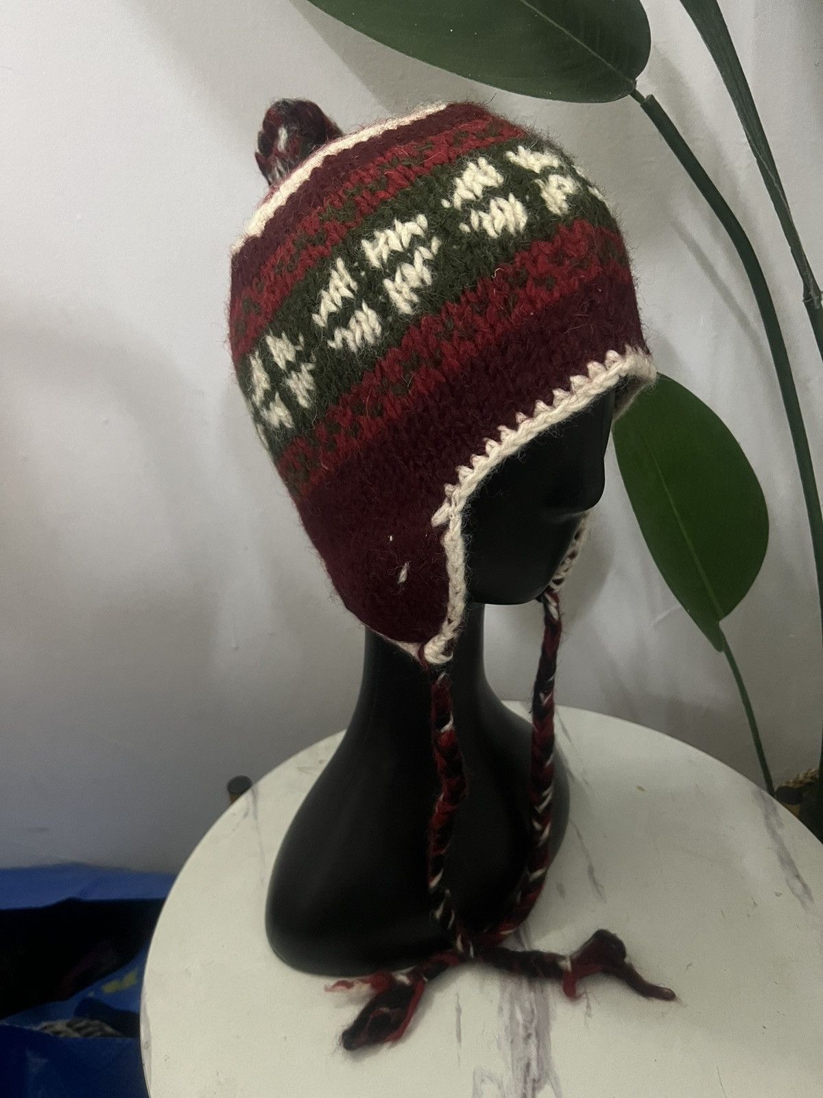 Vintage VINTAGE EAR FLAT NAVAJO WOOL BEANIE HAT Size ONE SIZE - 4 Thumbnail