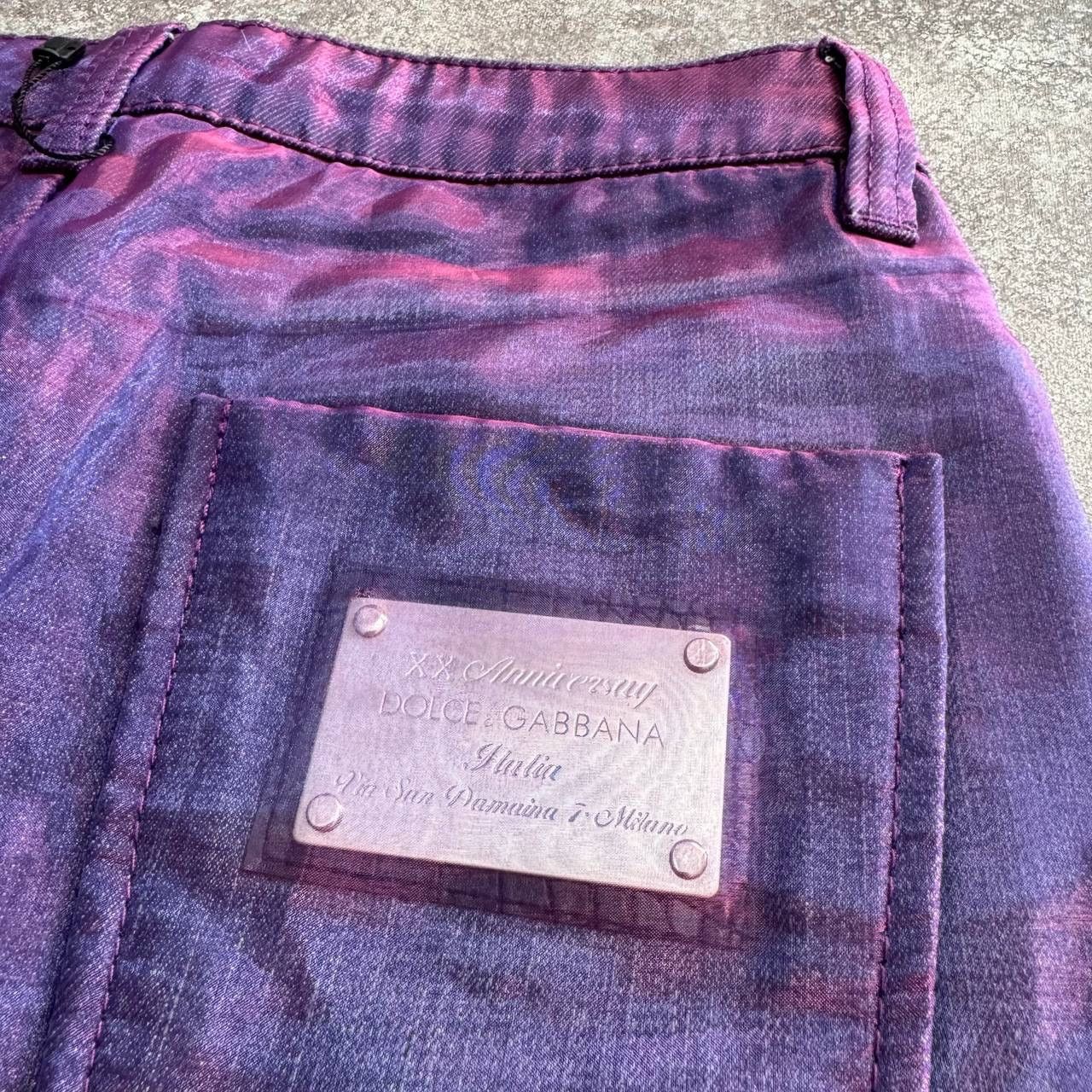 Dolce & Gabbana × Vintage Dolce & Gabbana Vintage Metallic Logo Skirt Size 27" / US 4 / IT 40 - 11 Thumbnail