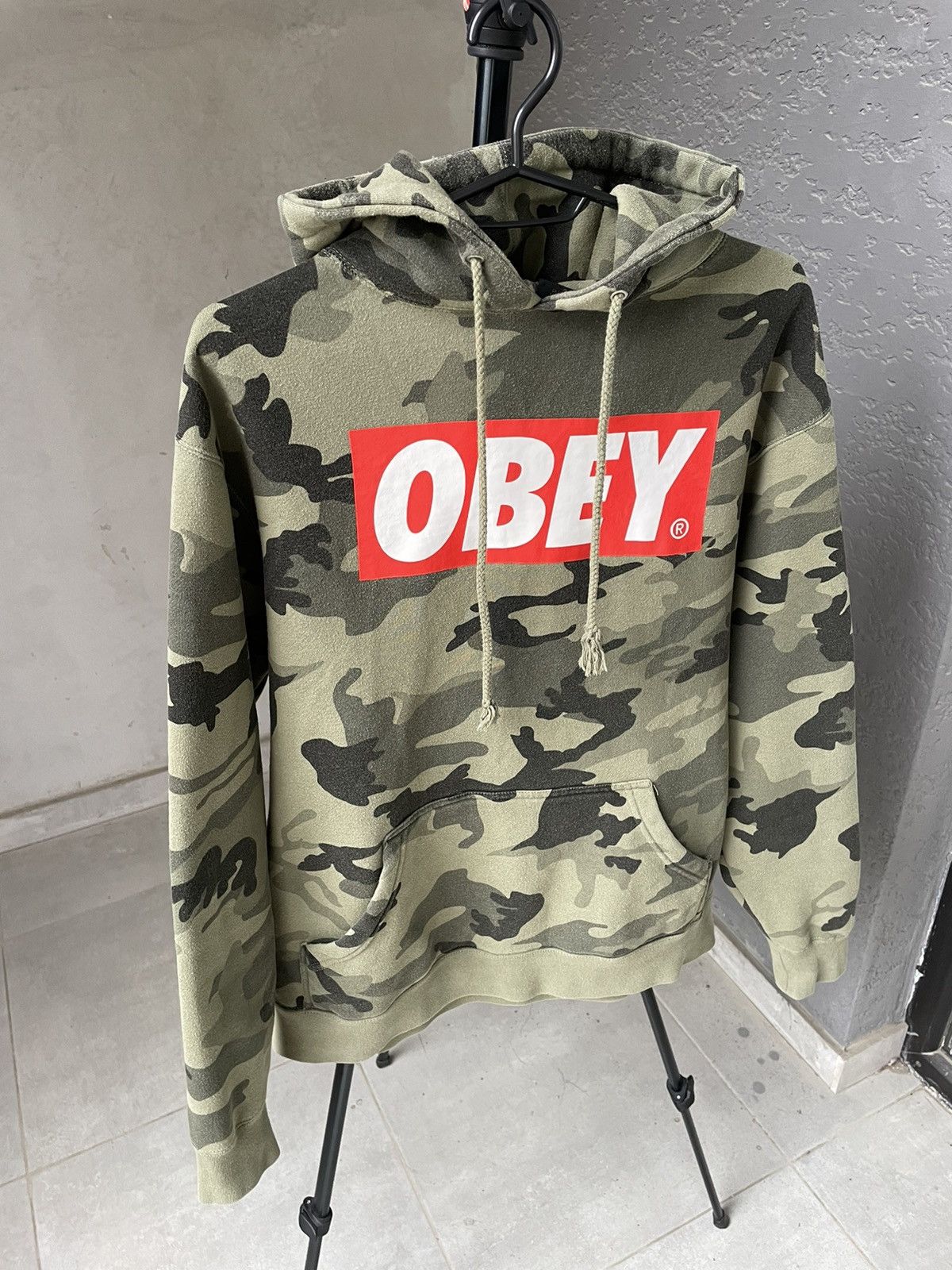 Obey Obey Hoodie Military Sweatshirt Size US M / EU 48-50 / 2 - 2 Thumbnail