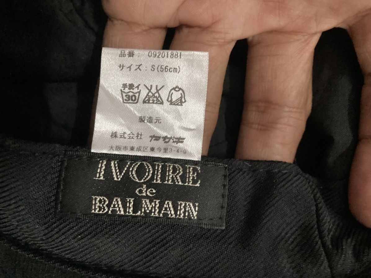 Balmain Ivoire De Balmain Hat black Rose Size ONE SIZE - 5 Thumbnail