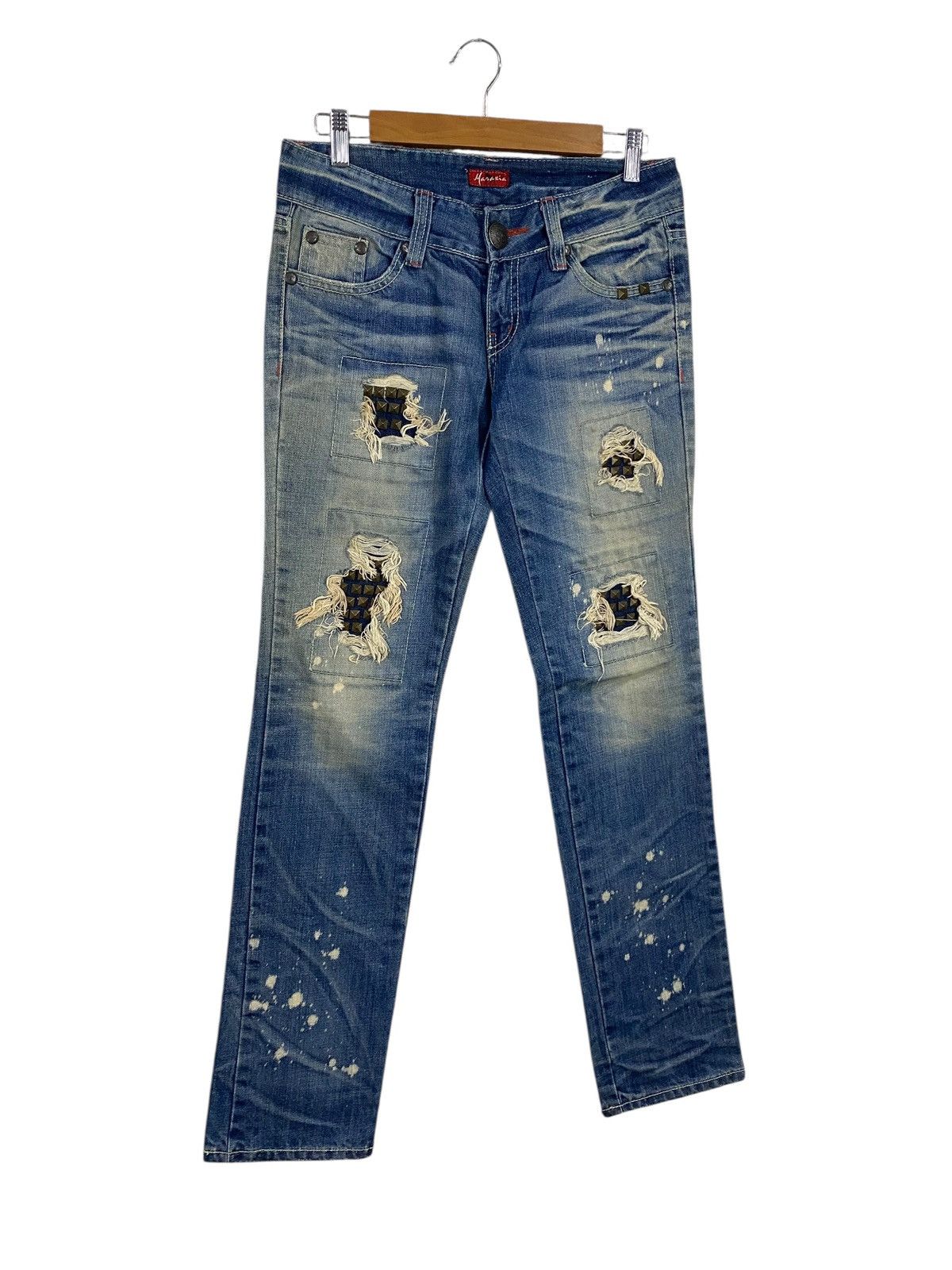 Japanese Brand Maraxia japanase brand distressed denim very rare Size US 31 - 5 Thumbnail