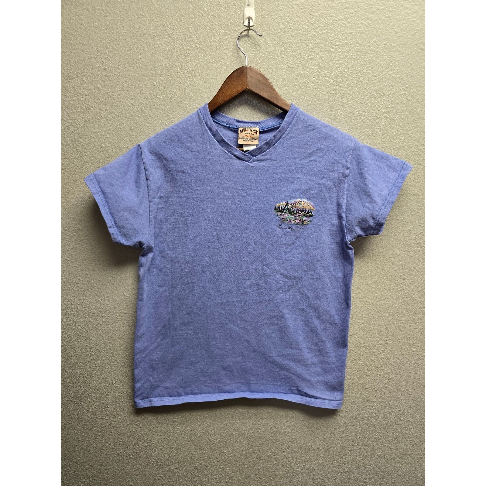 Vintage Vintage Eureka Montana Blue Graphic Tee Medium Size M / US 6-8 / IT 42-44 - 1 Thumbnail