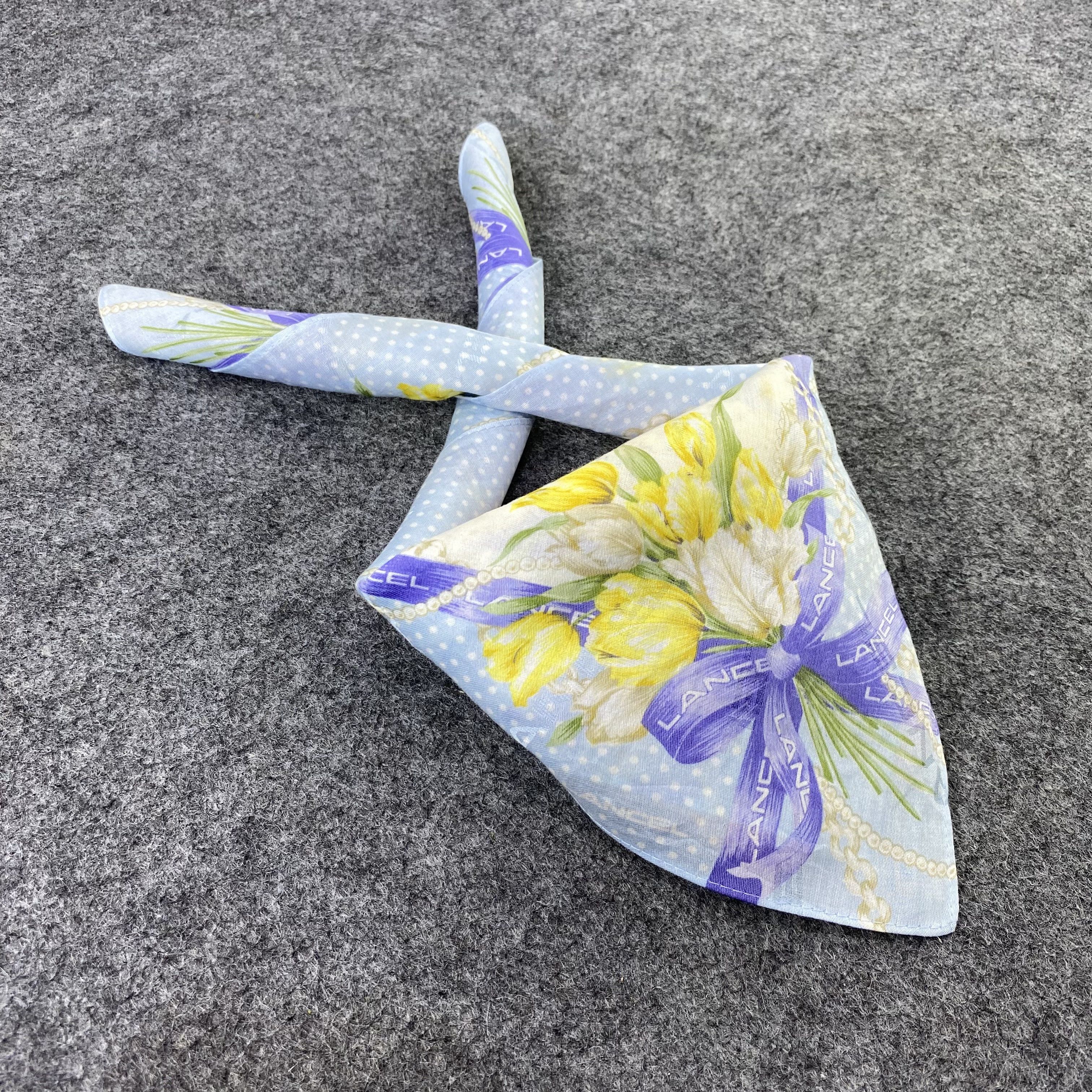Lancel Lancel Handkerchief / Bandana / Neckerchief -B642 Size ONE SIZE - 1 Thumbnail