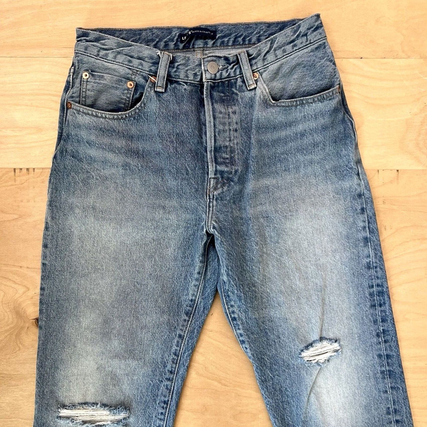 Levi's VINTAGE Levis Made and Crafted Jeans 27 Blue For Women Cropped 5-Pocket Denim Slim Fit Summer Womens Size 27" / US 4 / IT 40 - 3 Thumbnail