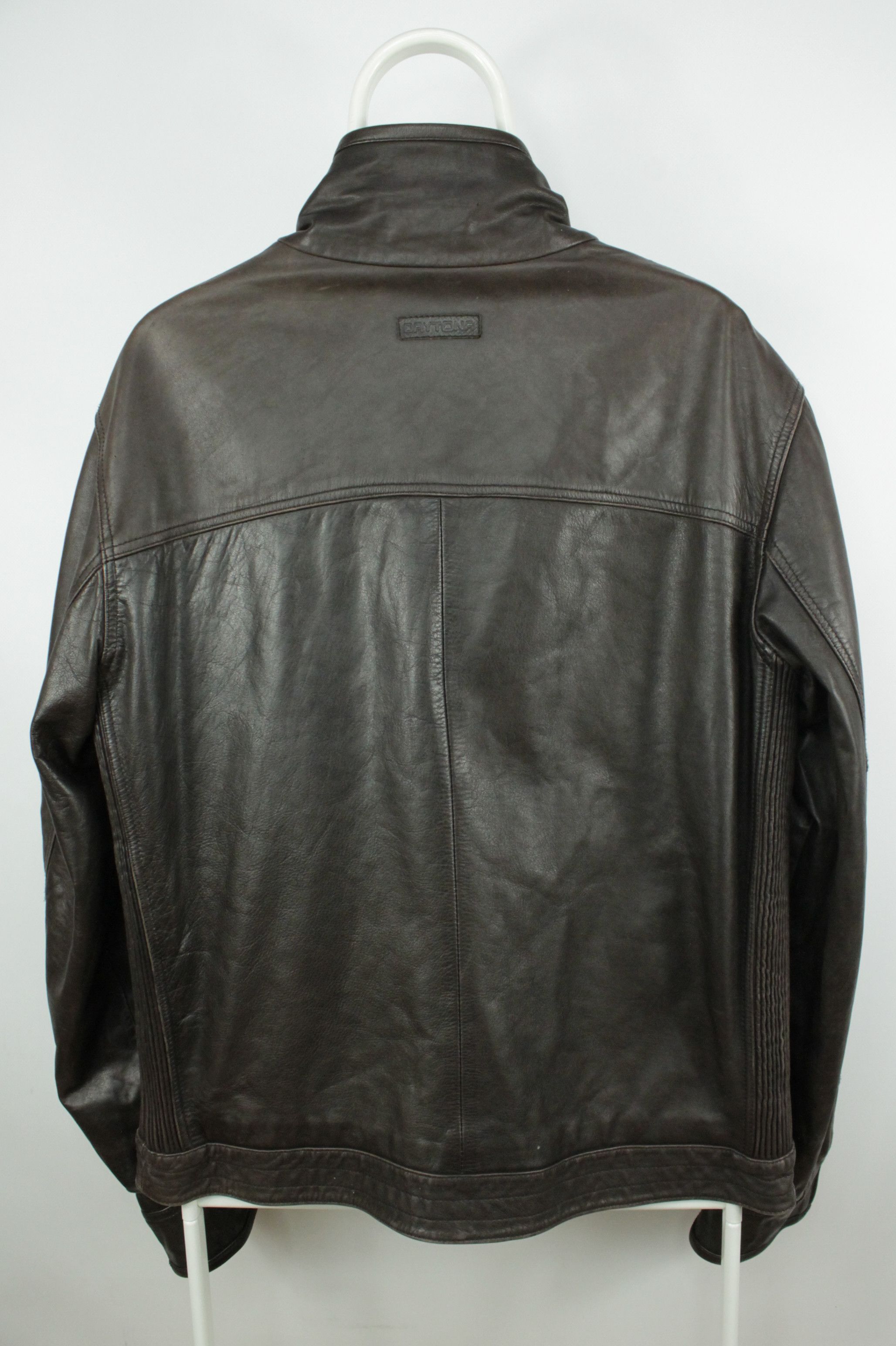 Daytona Daytona Brown Leather Aviator Biker Casual Jacket Size US XL / EU 56 / 4 - 12 Thumbnail