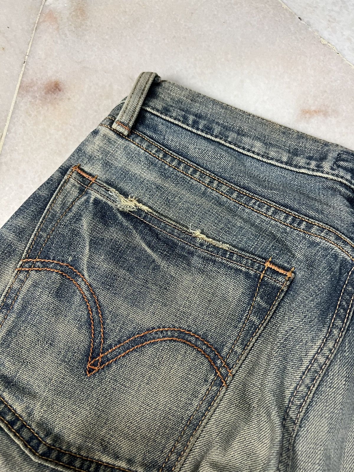 Japanese Brand × Levi's × Levi's Vintage Clothing 💥Crazy💥Vintage Levis 502 Mud Wash Distressed Jeans Very Rare Size US 31 - 8 Thumbnail