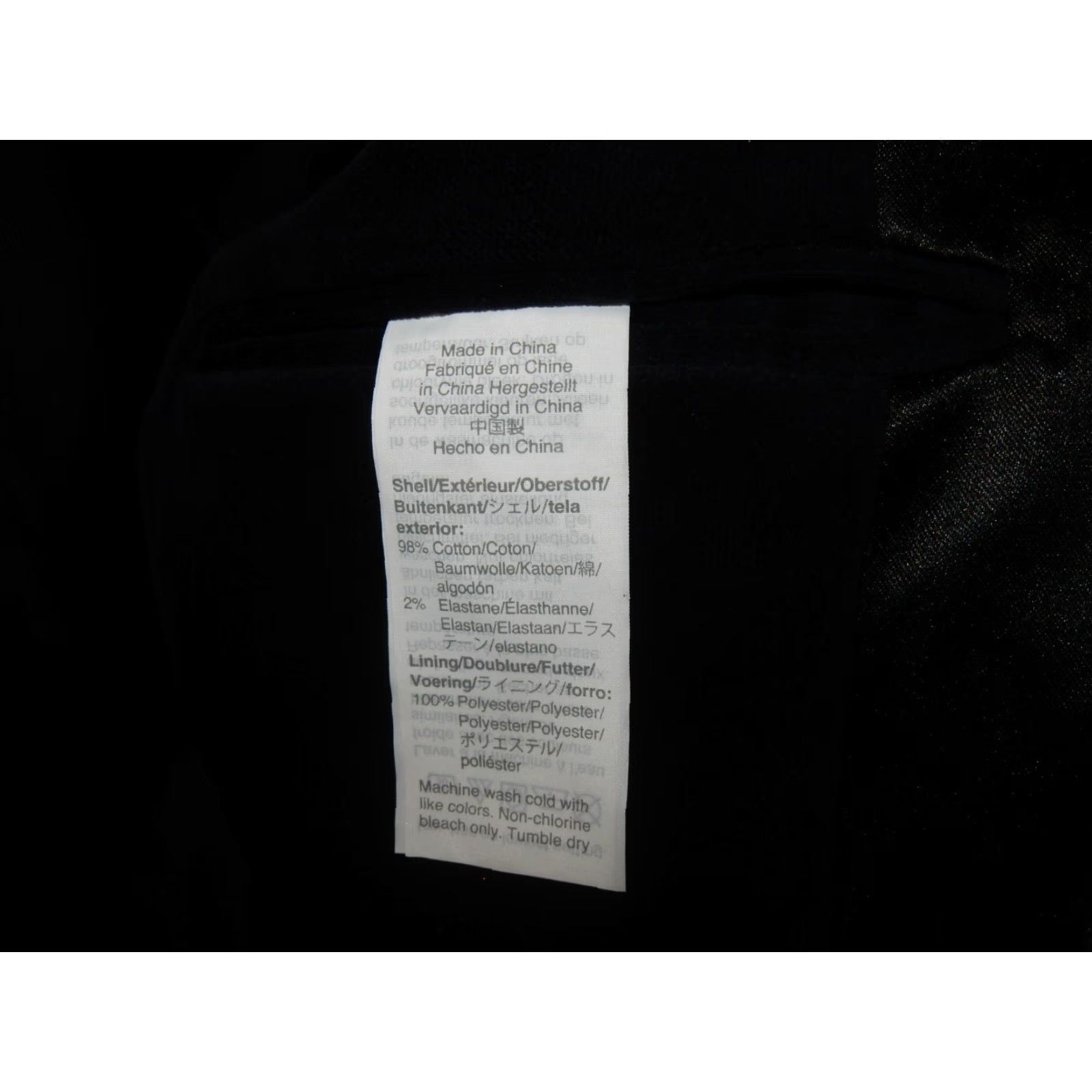 J.Crew J.CREW Blazer 42L Velvet Cotton Sport Coat Jacket Men Blue & Black 1 Button Regular 2020s? Size 42R - 6 Thumbnail