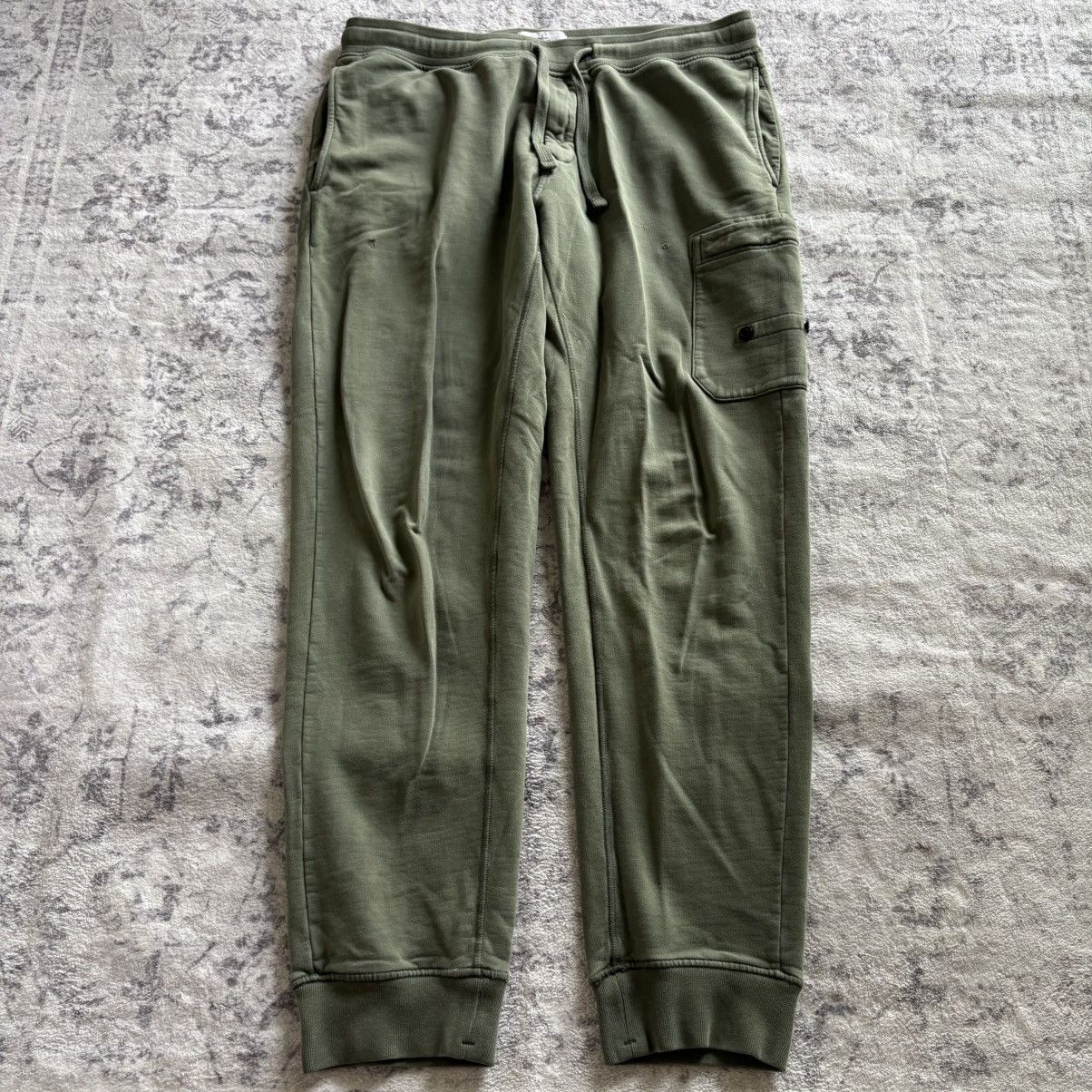 Stone Island Jogger Cargo Sweatpants Green Size XL