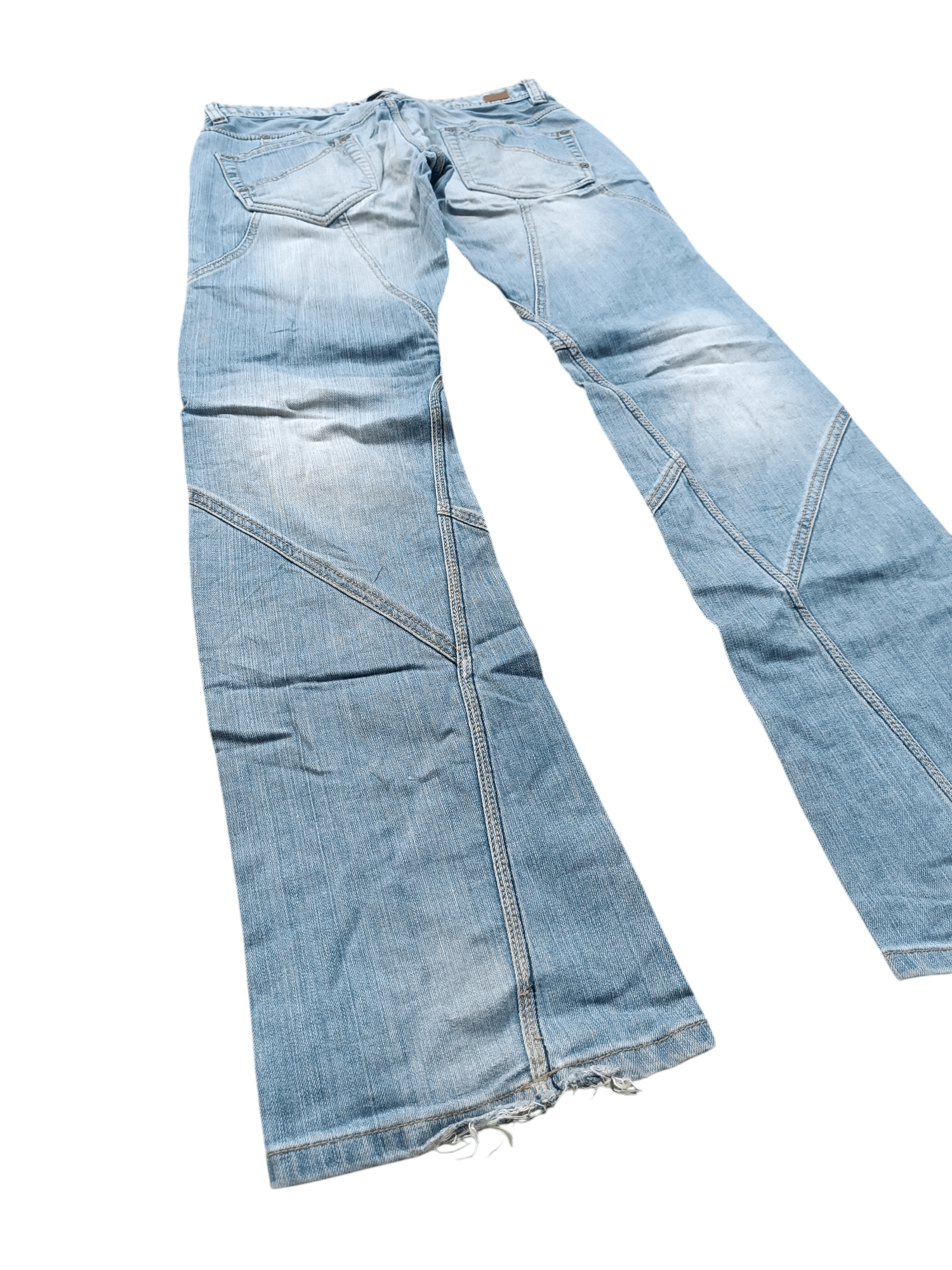 Japanese Brand Nicole Club For Men Multi Pocket Flared Jeans Size US 30 / EU 46 - 5 Thumbnail