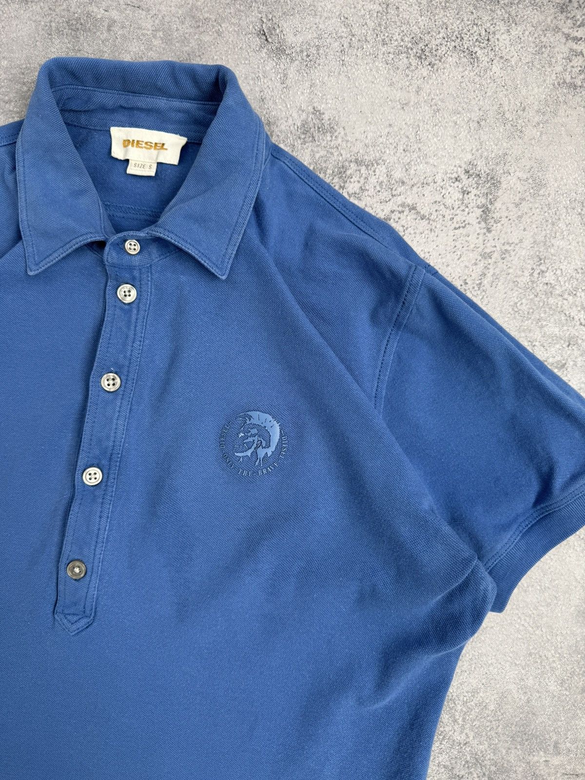 Diesel Vintage Y2K Diesel Avant Garde Polo Shirt 90s Streetwear Size US S / EU 44-46 / 1 - 8 Thumbnail