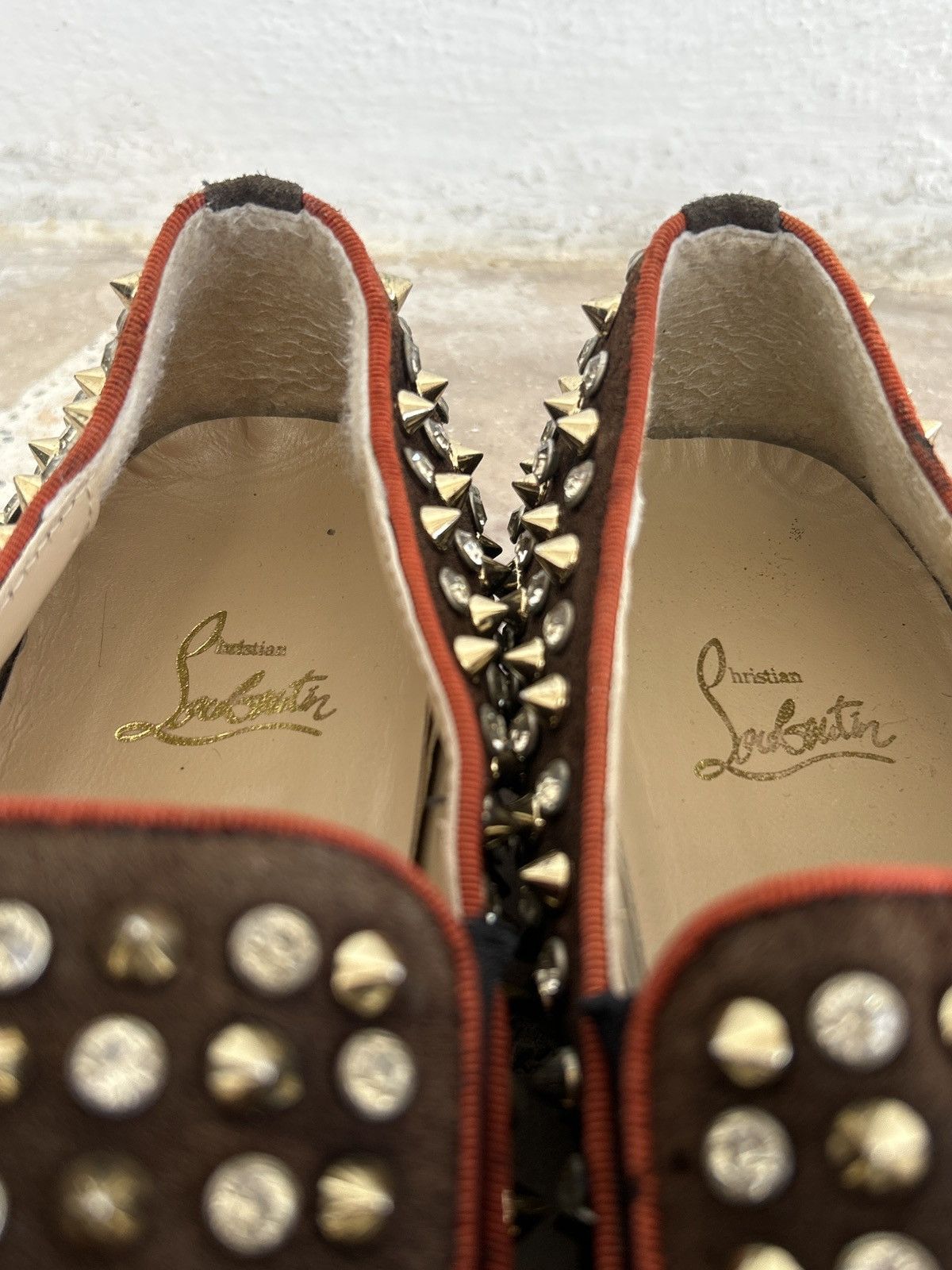 Christian Louboutin Christian Louboutin Crystal Dandelion Spikes Loafers UK8.5 Size US 8.5 / EU 41-42 - 13 Thumbnail