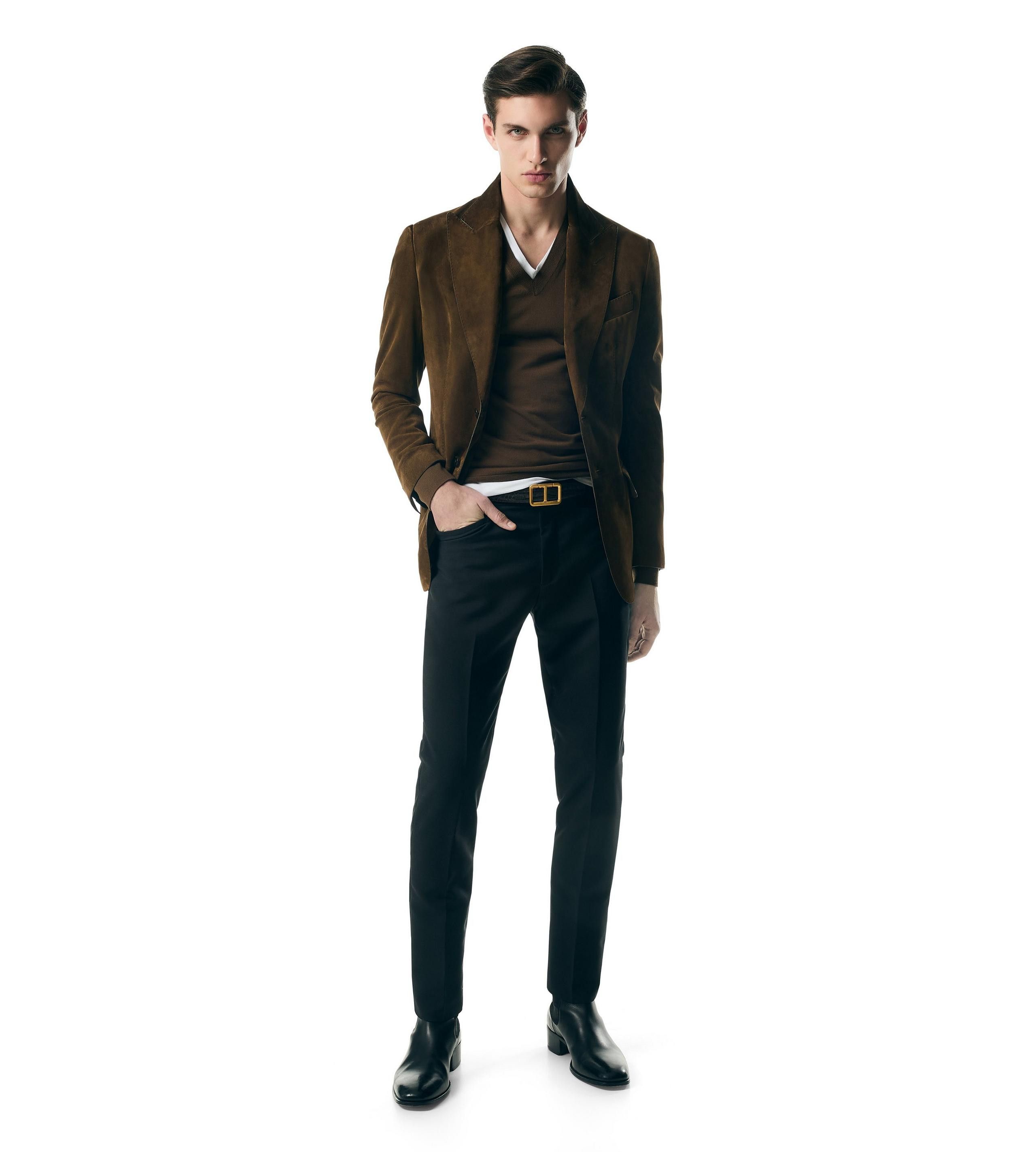 Tom Ford Ultimate Rare $10,700 w/tax TOM FORDSuede Blazer, Tom's Fave Size US L / EU 52-54 / 3 - 3 Thumbnail