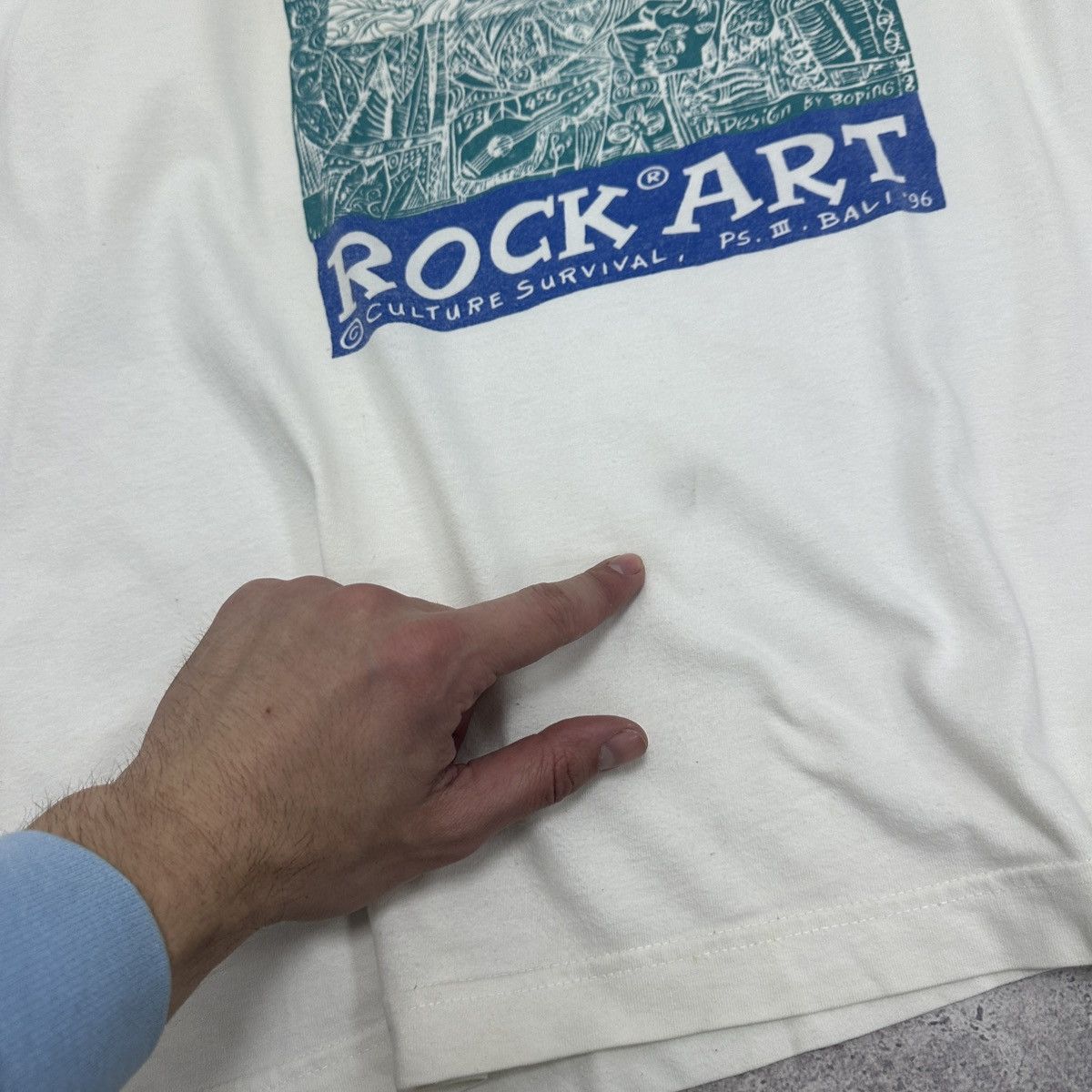 Vintage Vintage 90s Bali Rock Art tee Culture Survival Boping y2k og Size US XL / EU 56 / 4 - 6 Thumbnail