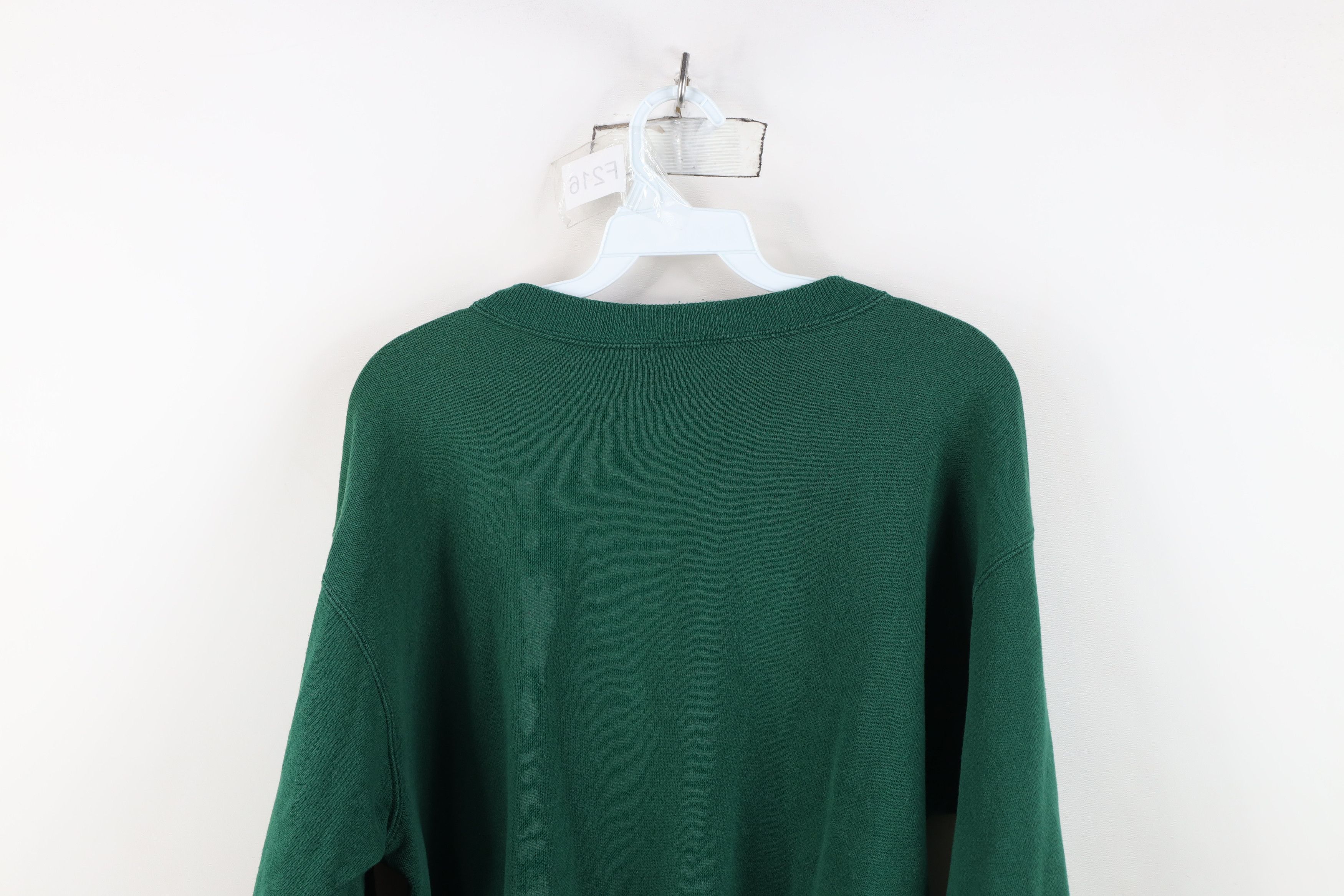 Vintage Vintage 90s Streetwear Crewneck Sweatshirt Hunter Green Size US M / EU 48-50 / 2 - 11 Thumbnail