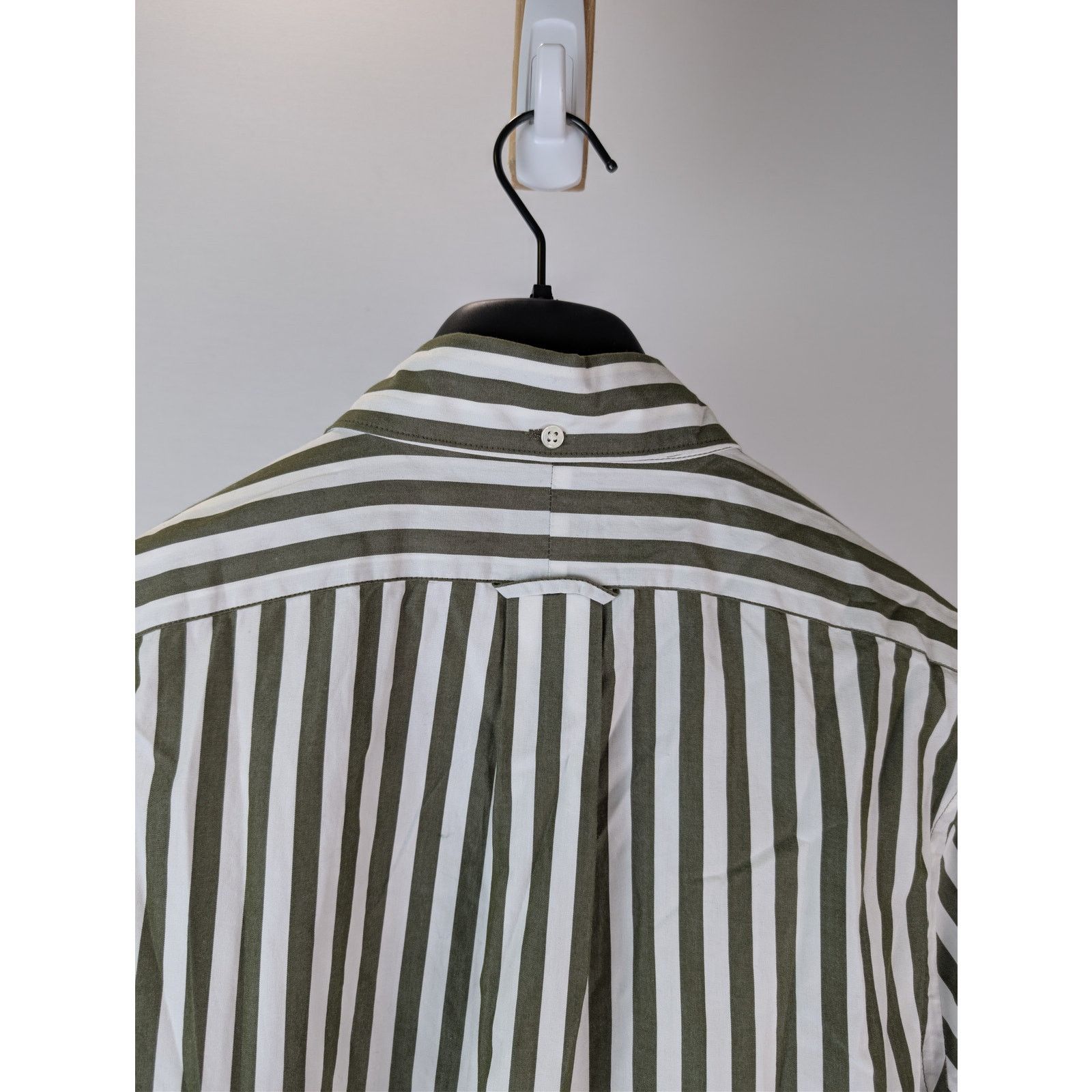 Todd Snyder o1rshd1 CC20 Striped Cotton Long-Sleeved Shirt Olive Green Size US S / EU 44-46 / 1 - 13 Thumbnail