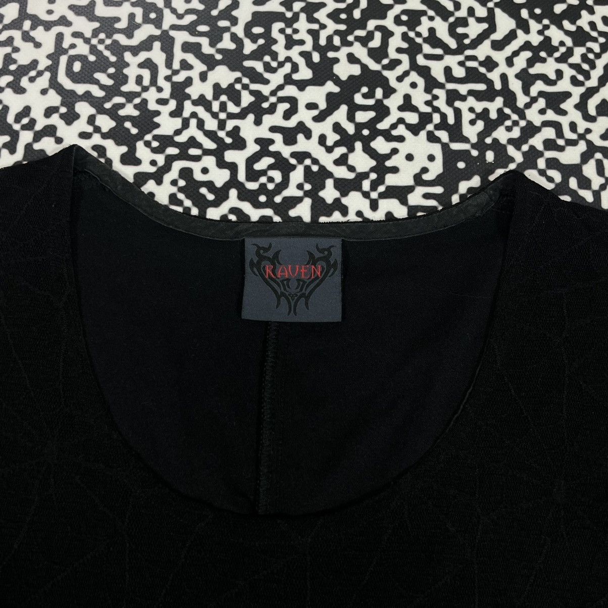 Japanese Brand Vintage Y2K Raven Gothic Opium Style Web Monogram Mesh Dress Size L / US 10 / IT 46 - 12 Thumbnail