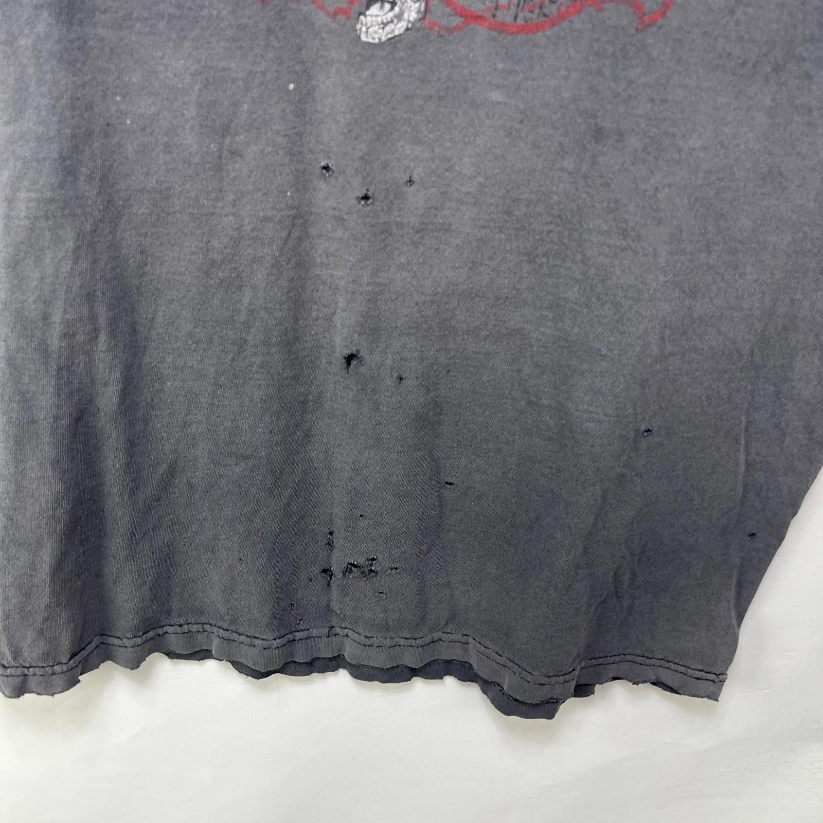 Vintage Vintage 90s Sun Faded Skull Choppers Flames Shirt XL Size US XL / EU 56 / 4 - 5 Thumbnail