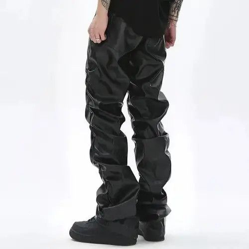 Jean Pu Leather Pants Size US 32 / EU 48 - 4 Thumbnail