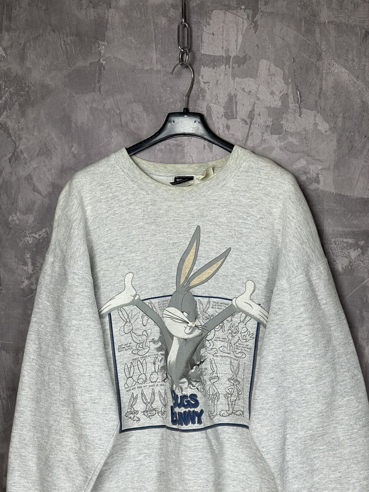 Vintage × Warner Bros Vintage 90s WARNER BROS Bugs Bunny Sweatshirt Size US L / EU 52-54 / 3 - 2 Thumbnail
