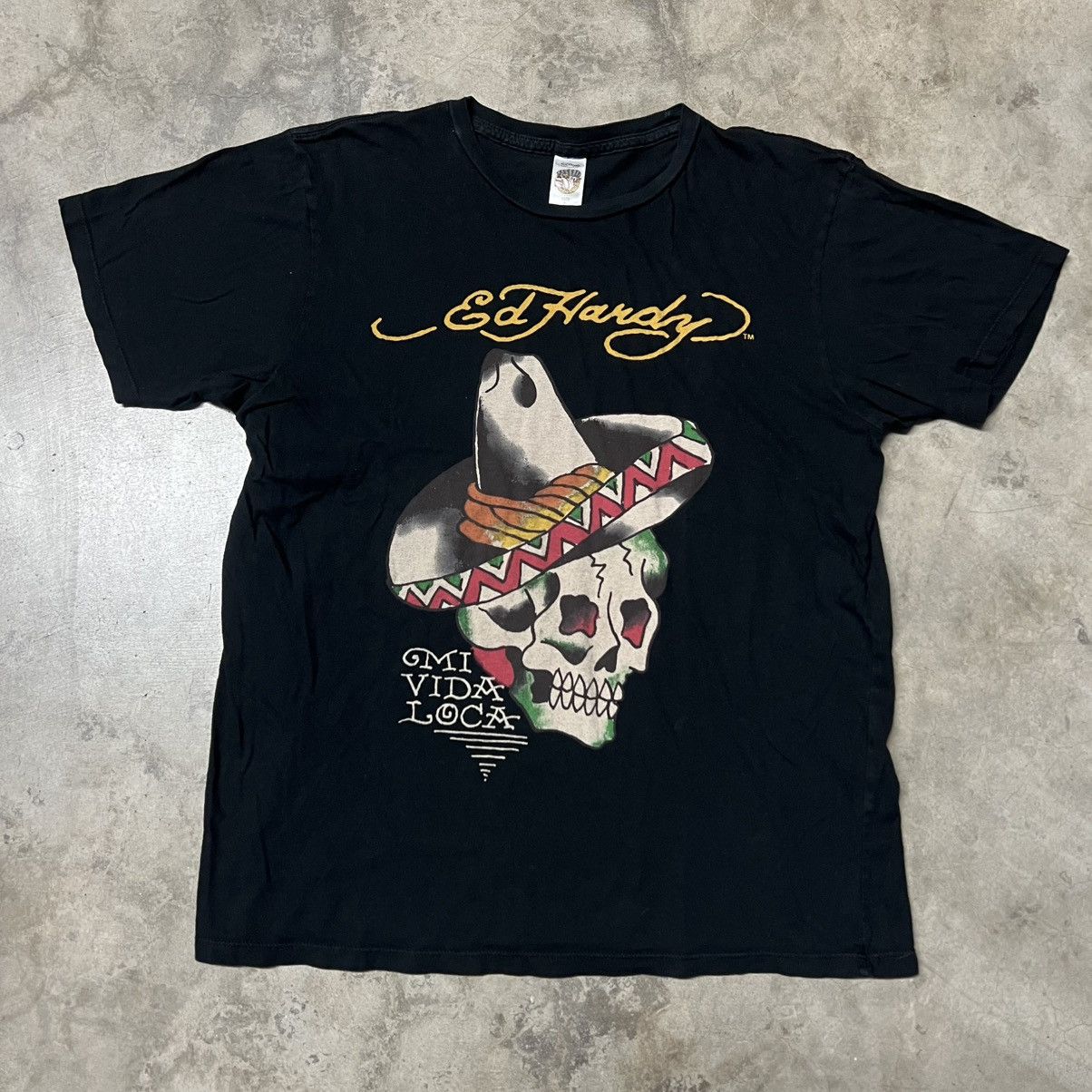 Affliction × Ed Hardy × Southpole Vintage 2000’s Y2K Ed Hardy “Mi Vida Loca” Graphic T-Shirt Size US L / EU 52-54 / 3 - 3 Thumbnail