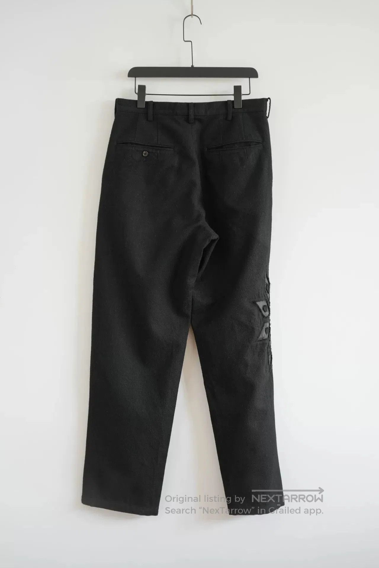 Yohji Yamamoto yohji yamamoto leather flower trousers. Size US 30 / EU 46 - 2 Thumbnail